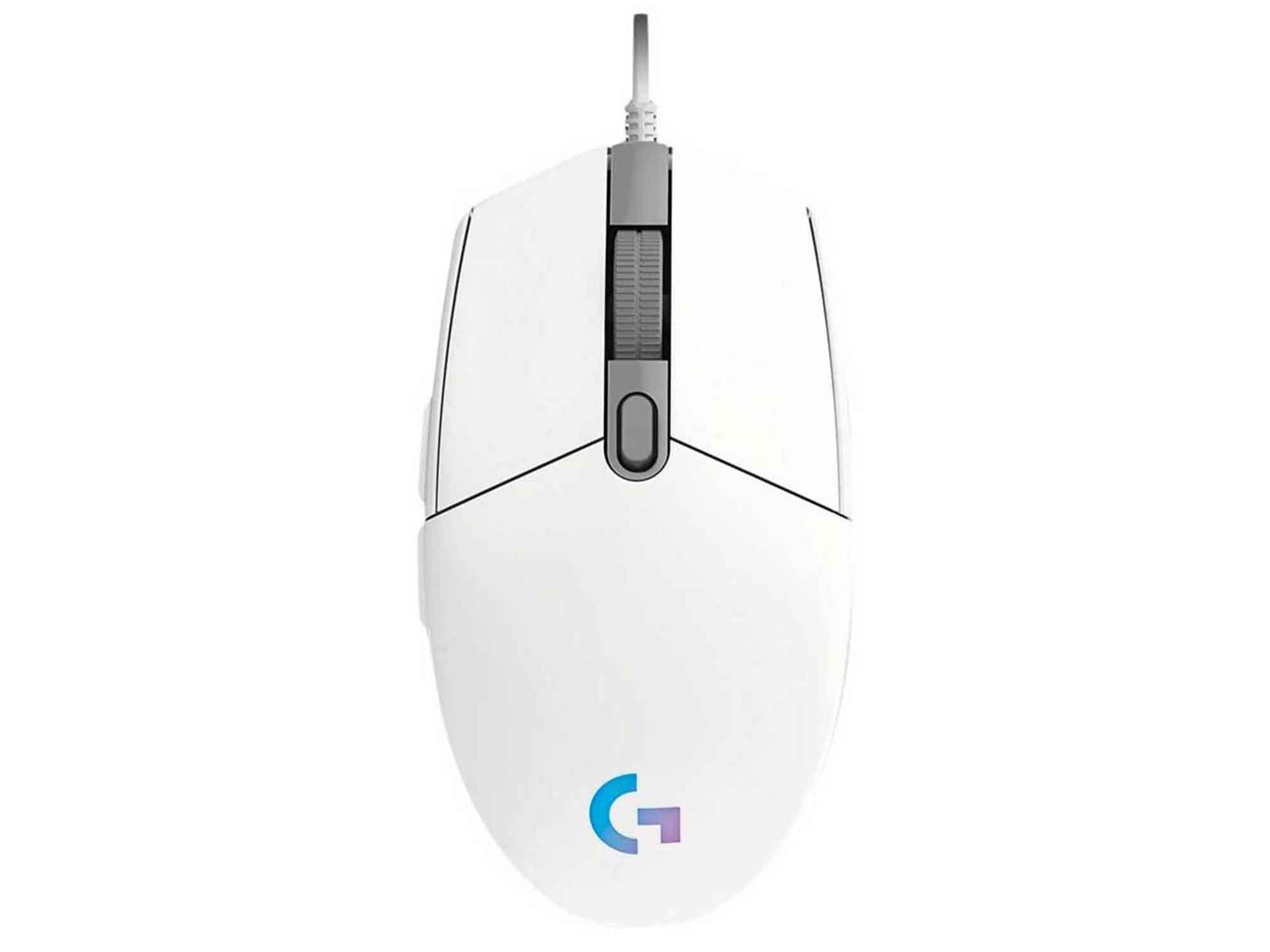კომპიუტერული მაუსი LOGITECH G102 LIGHTSYNC GAMING (WHITE)