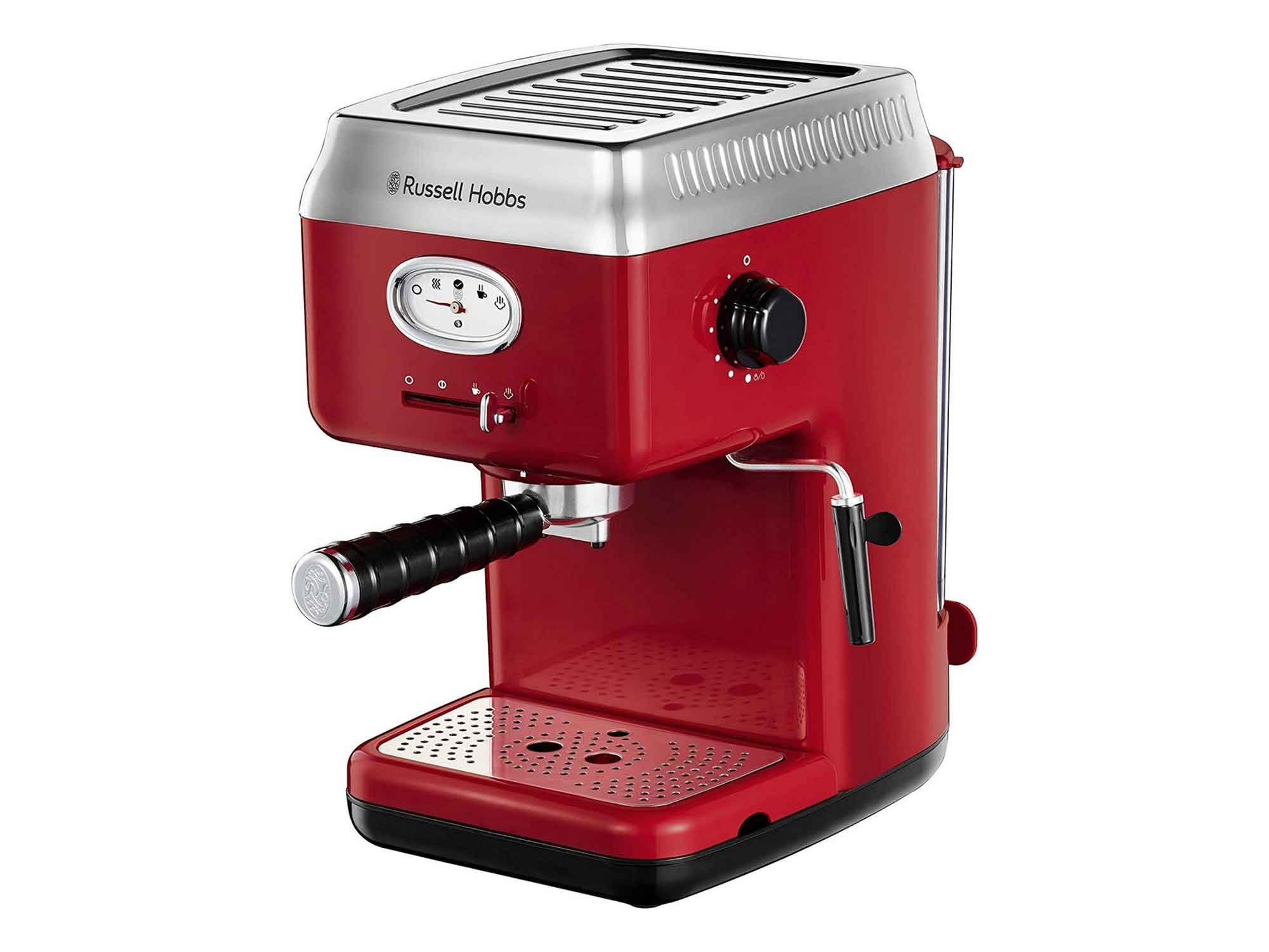 ყავის მადუღარა ავტომატური RUSSELL HOBBS RETRO RED