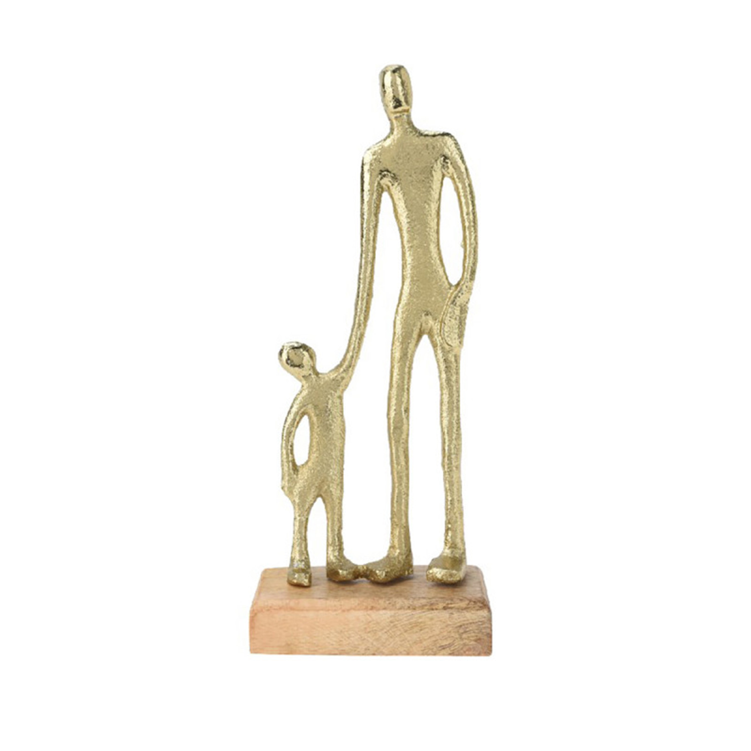 decorate objects KOOPMAN STATUE MAN AND CHILD 24CM (F7) (131988)