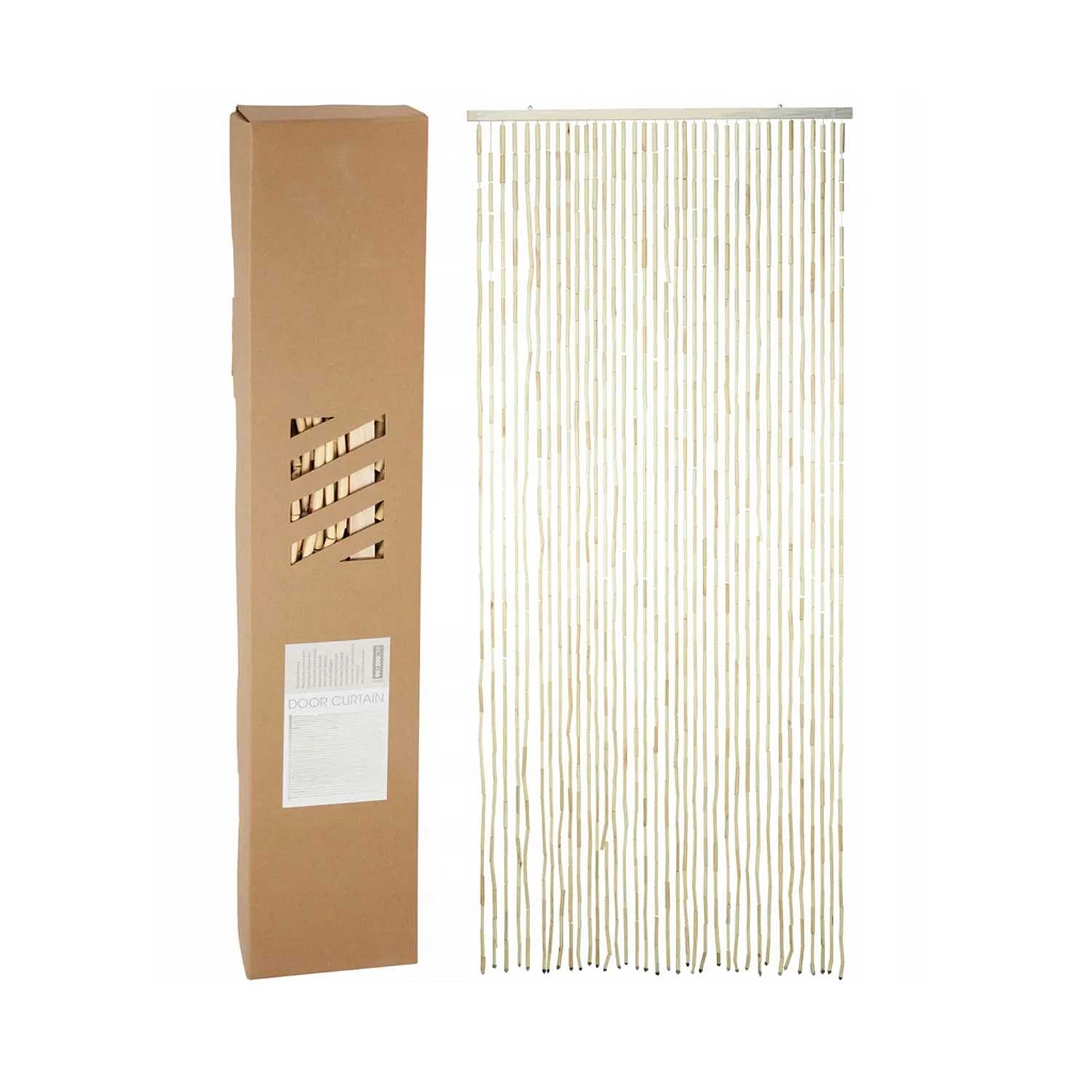 decorate objects KOOPMAN DOOR CURTAIN NATURAL 90X200CM