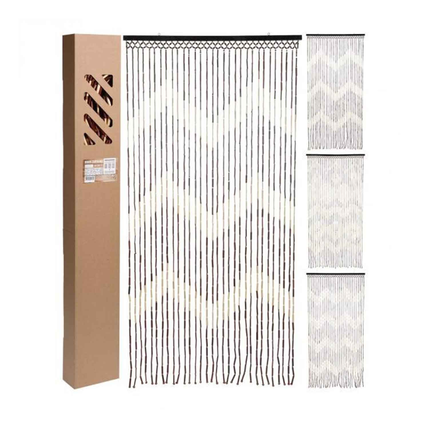 decorate objects KOOPMAN DOOR CURTAIN BAMBOO 90X180CM