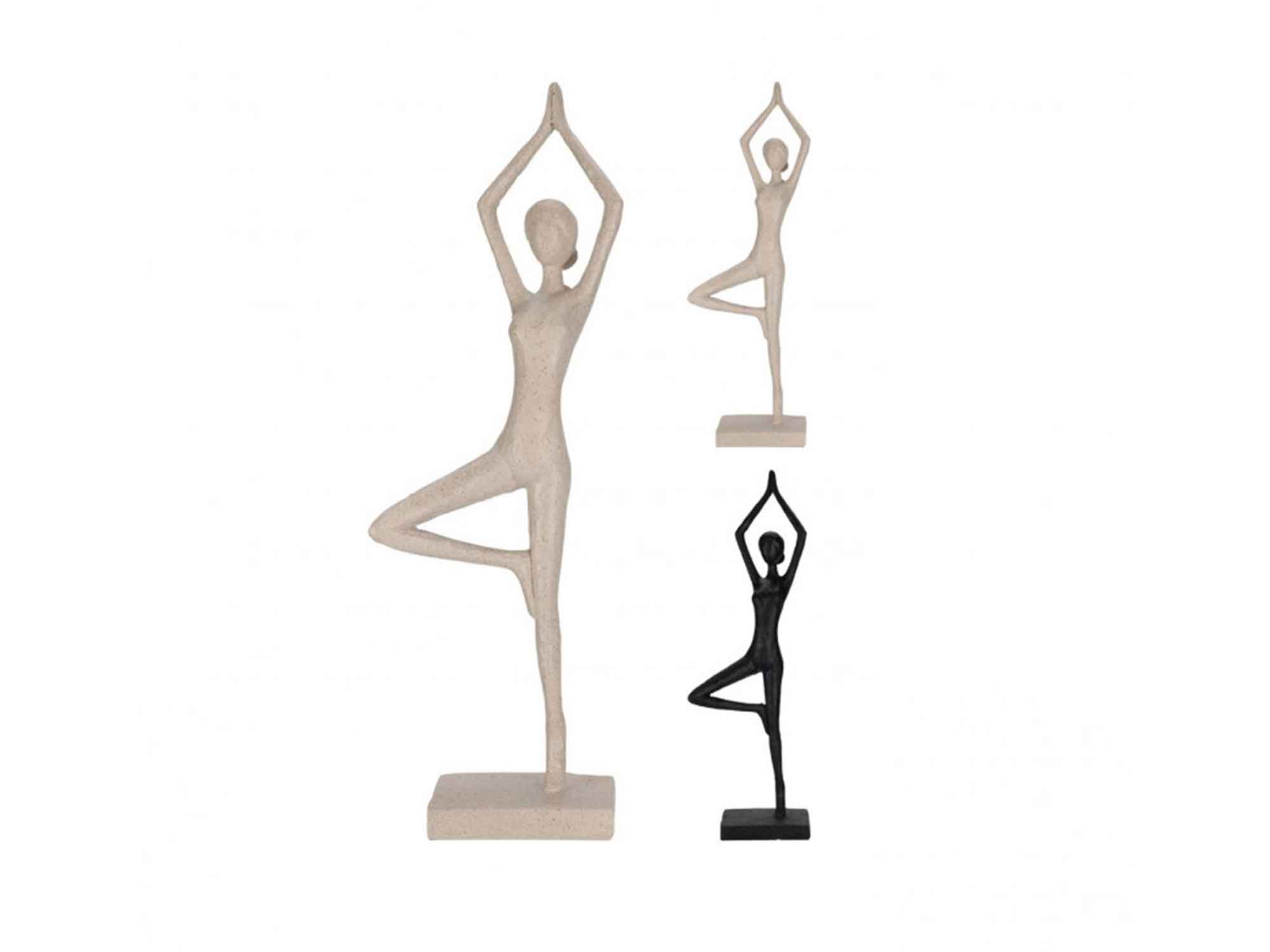 decorate objects KOOPMAN YOGA LADY FIGURE 12X7X40CM