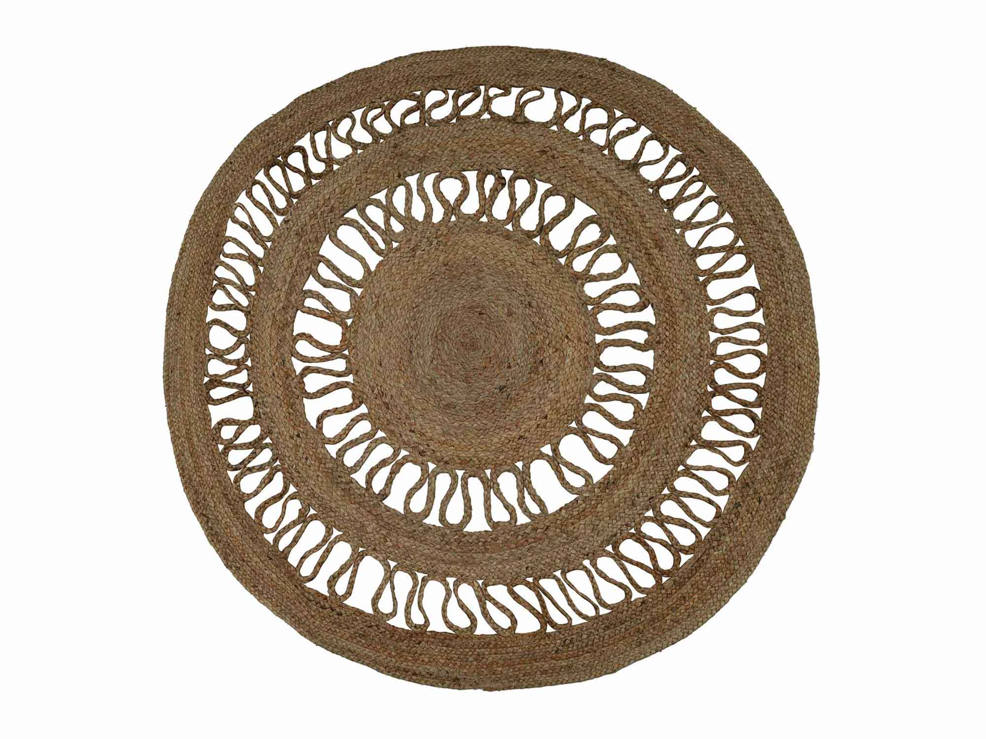 ხალიჩა KOOPMAN 120CM ROUND BRAIDED JUTE