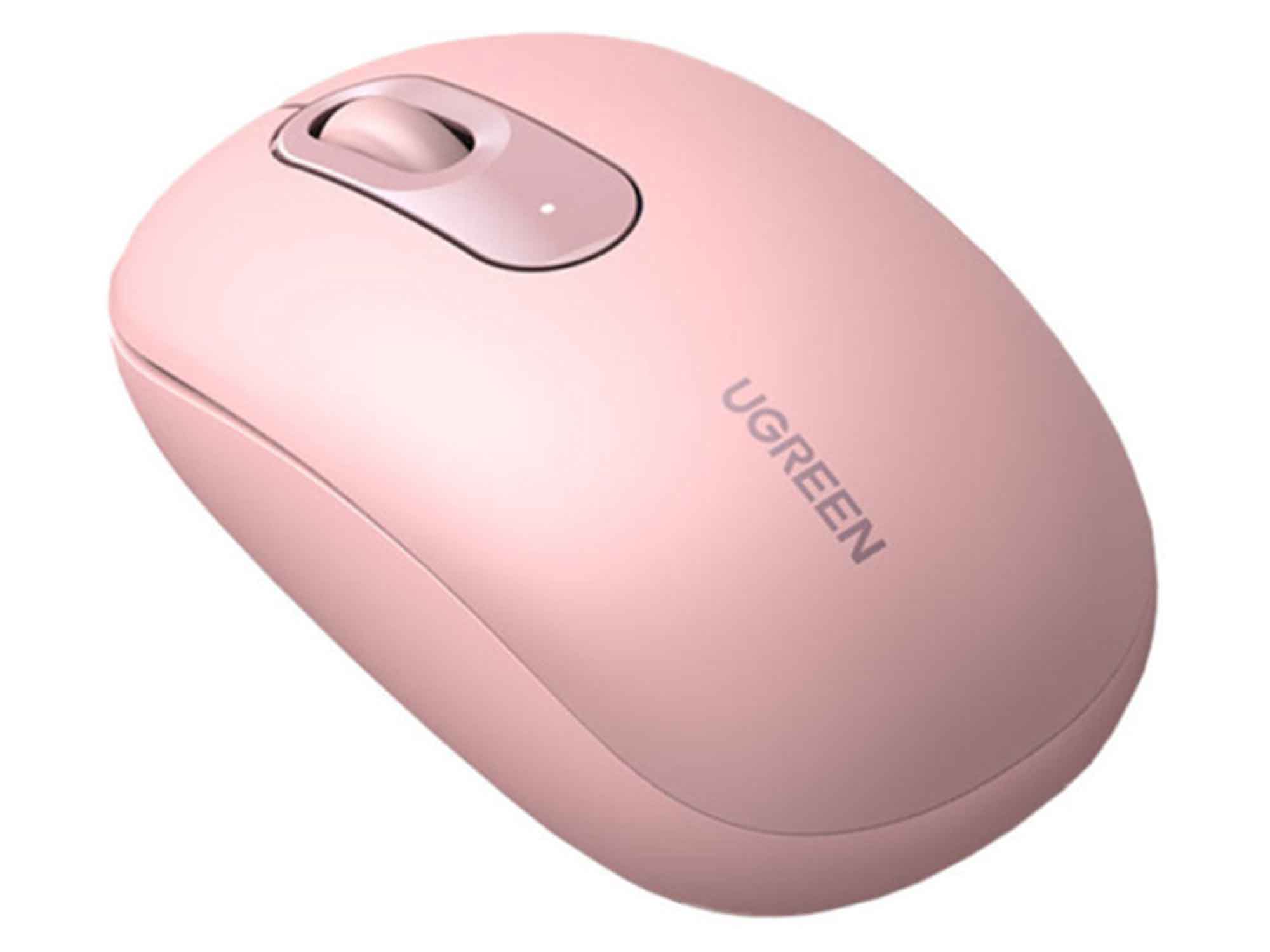 კომპიუტერული მაუსი UGREEN MU105 WL (Cherry Pink)