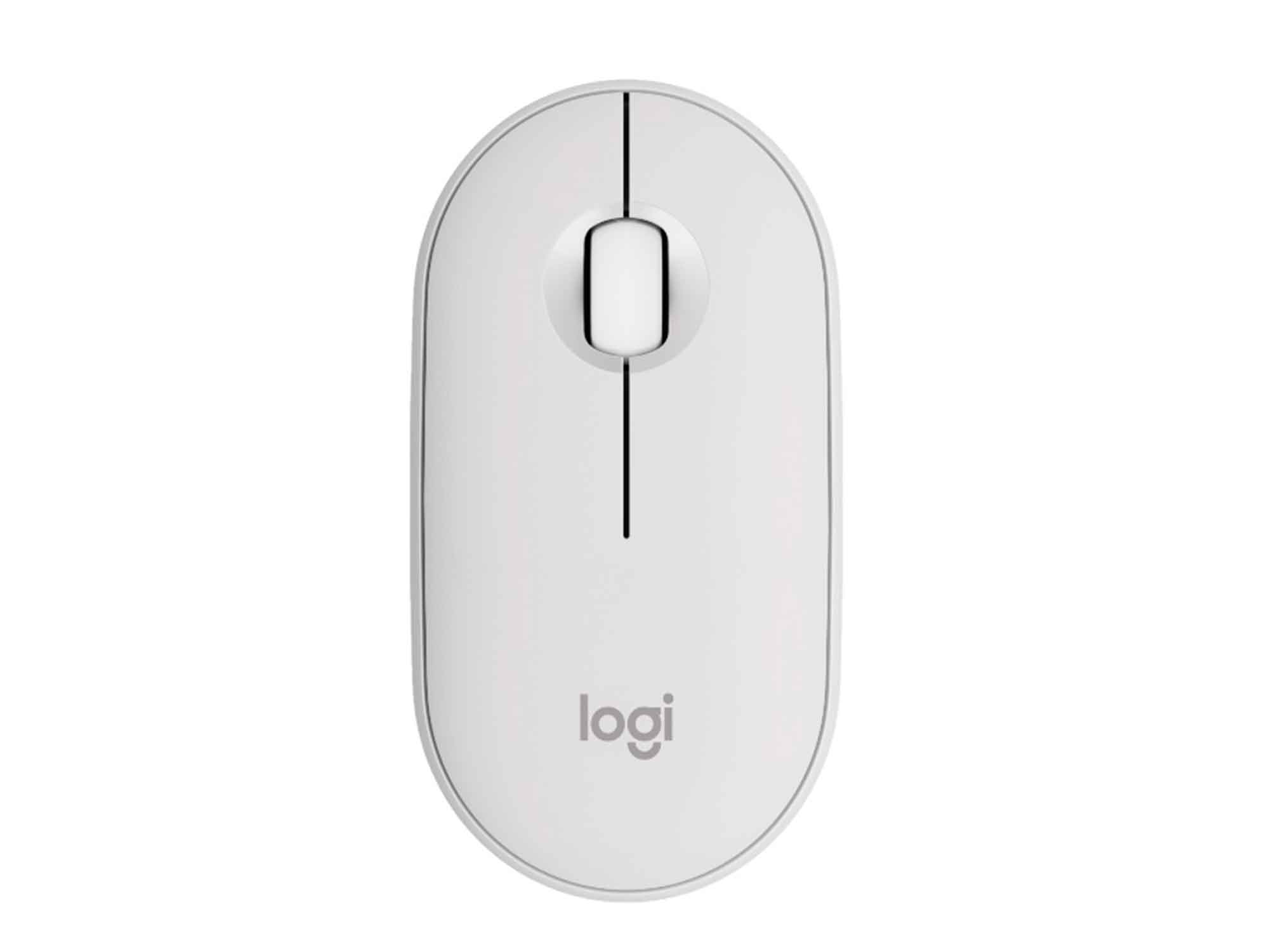 კომპიუტერული მაუსი LOGITECH M350s Pebble 2  (White)
