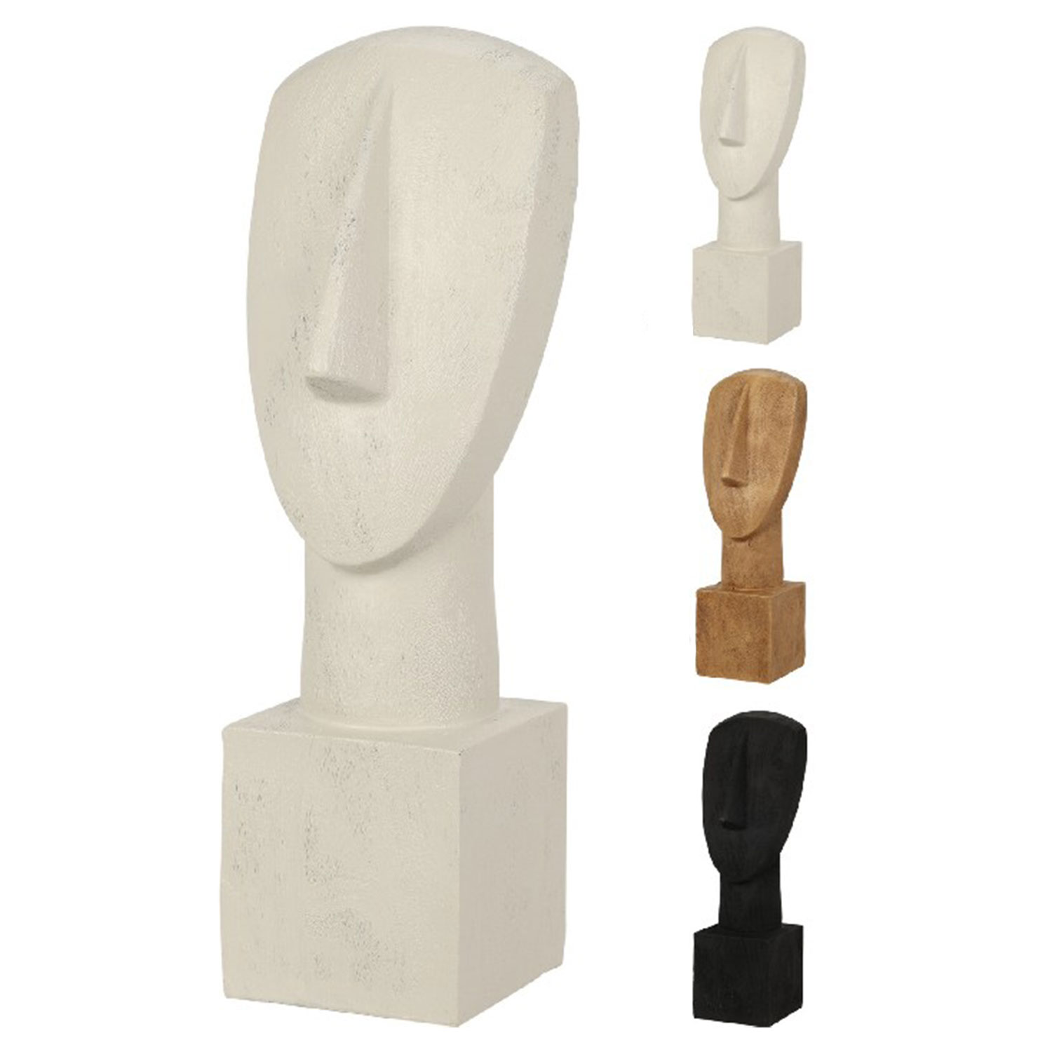 decorate objects KOOPMAN STATUE ABSTRACT 42CM 3ASS (934404)
