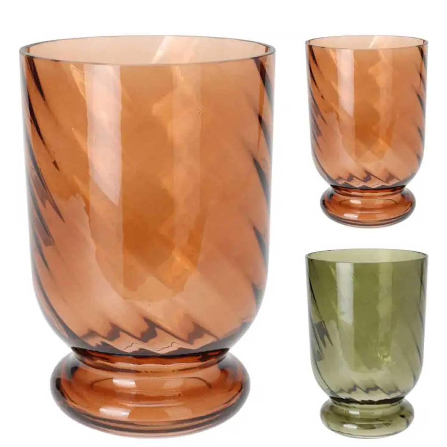 ვაზა KOOPMAN VASE 140XH210MM 2ASS COLOUR (657419)