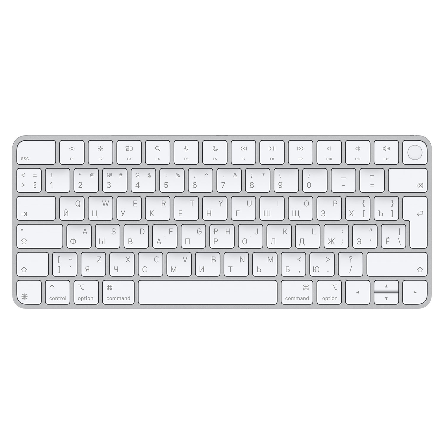 კლავიატურა APPLE MAGIC KEYBOARD WITH TOUCH ID (RU)