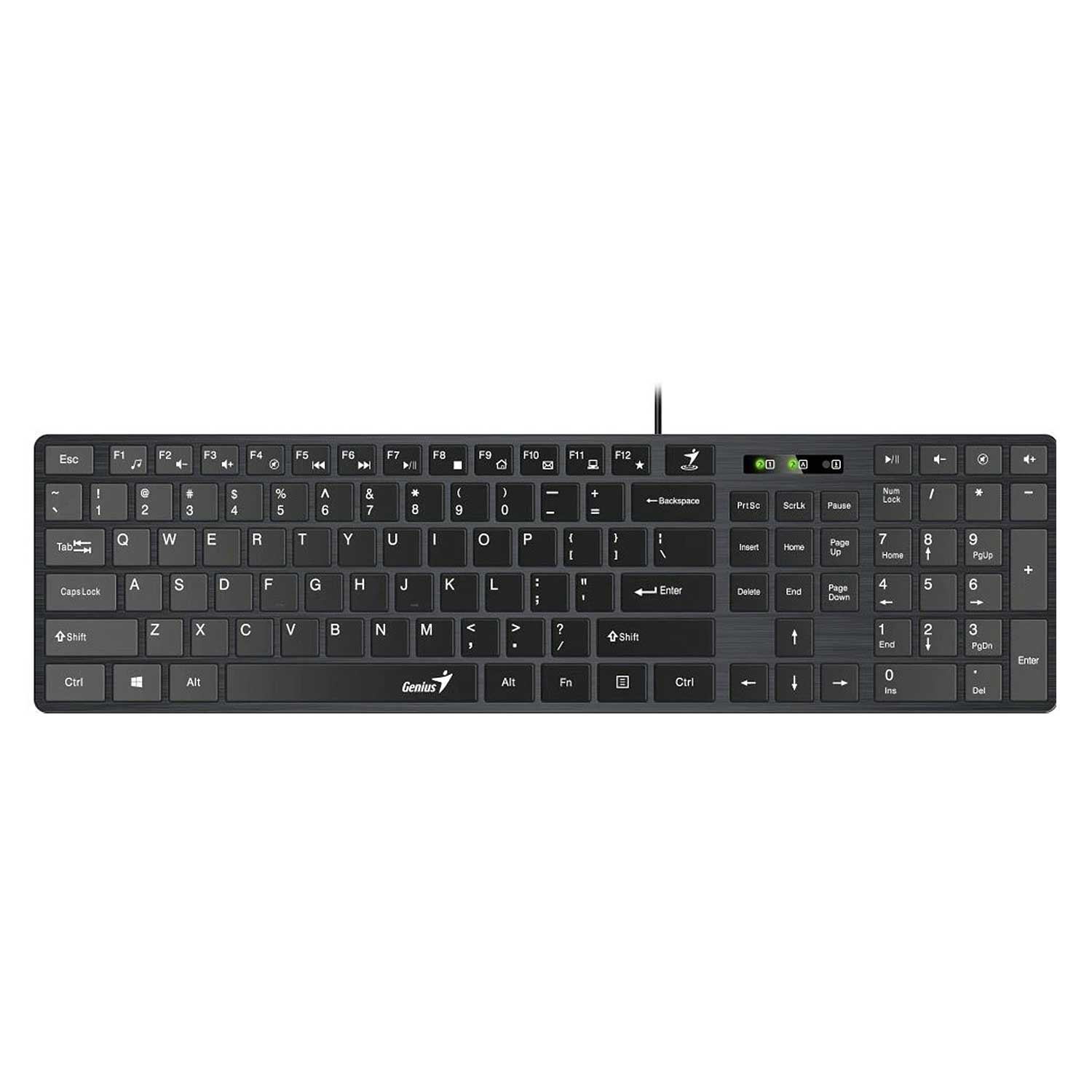 კლავიატურა GENIUS SLIMSTAR C126 USB (BK)