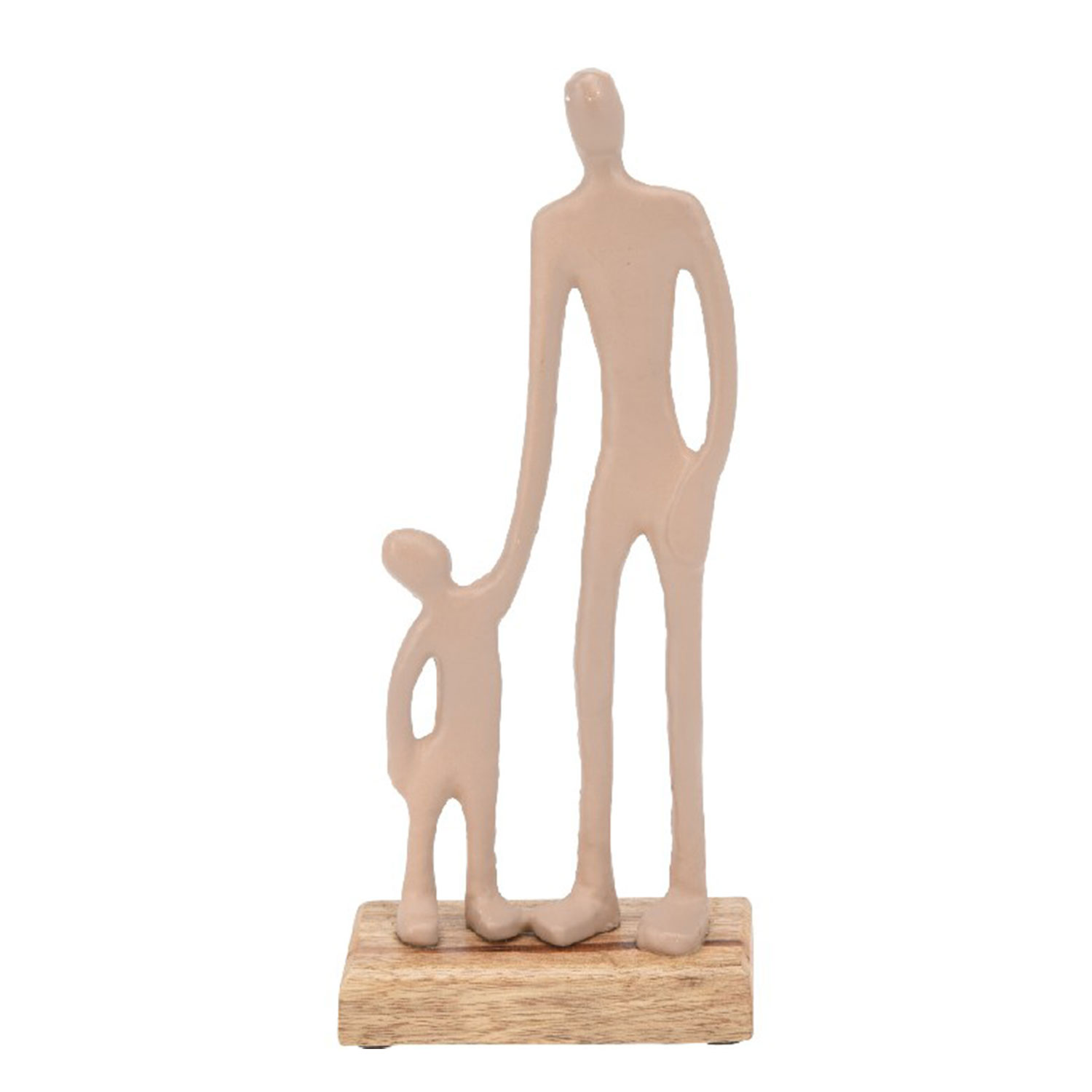 decorate objects KOOPMAN STATUE MAN AND CHILD 24CM (132299)