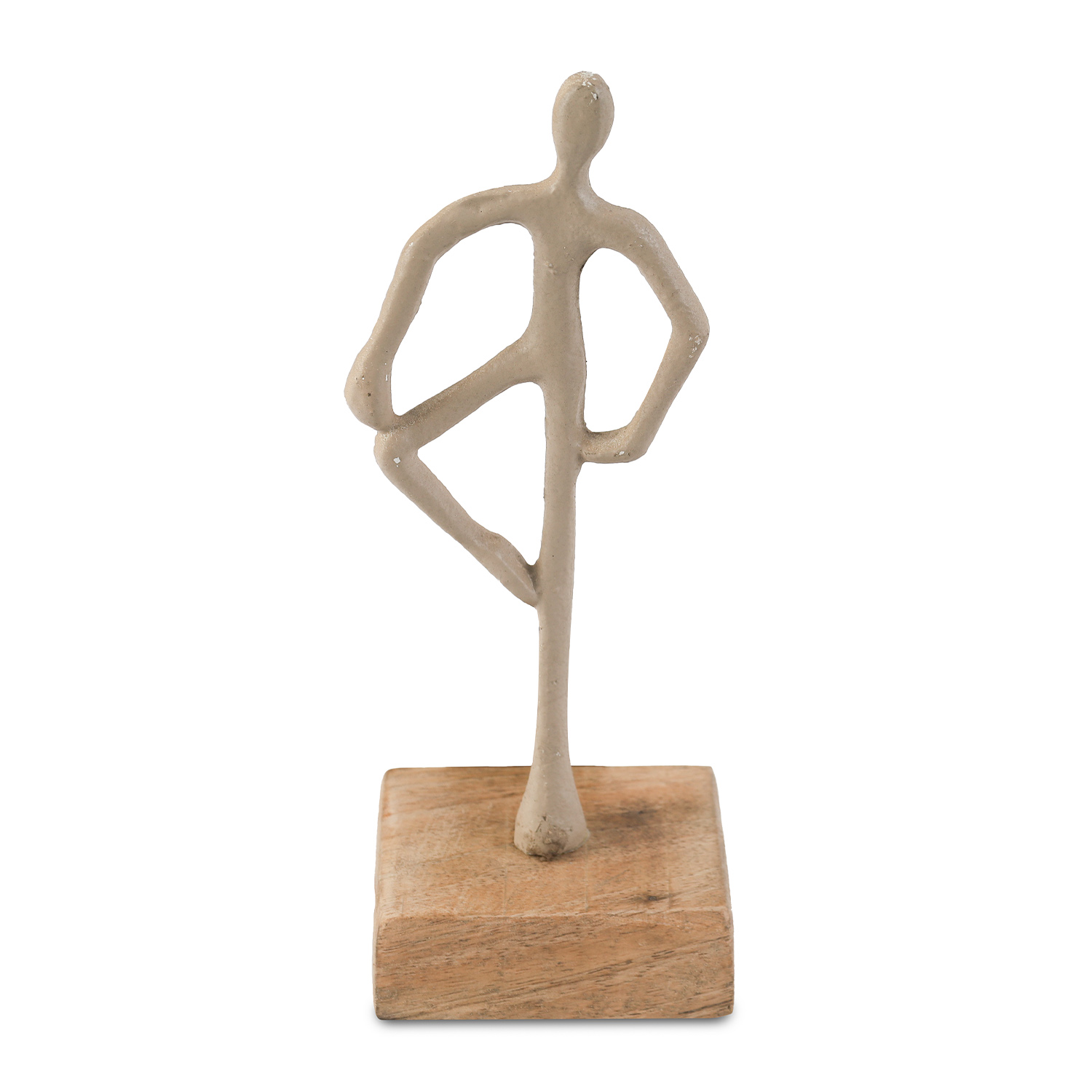 decorate objects KOOPMAN STATUE 21CM 3ASS TAUPE (F7) (131018)