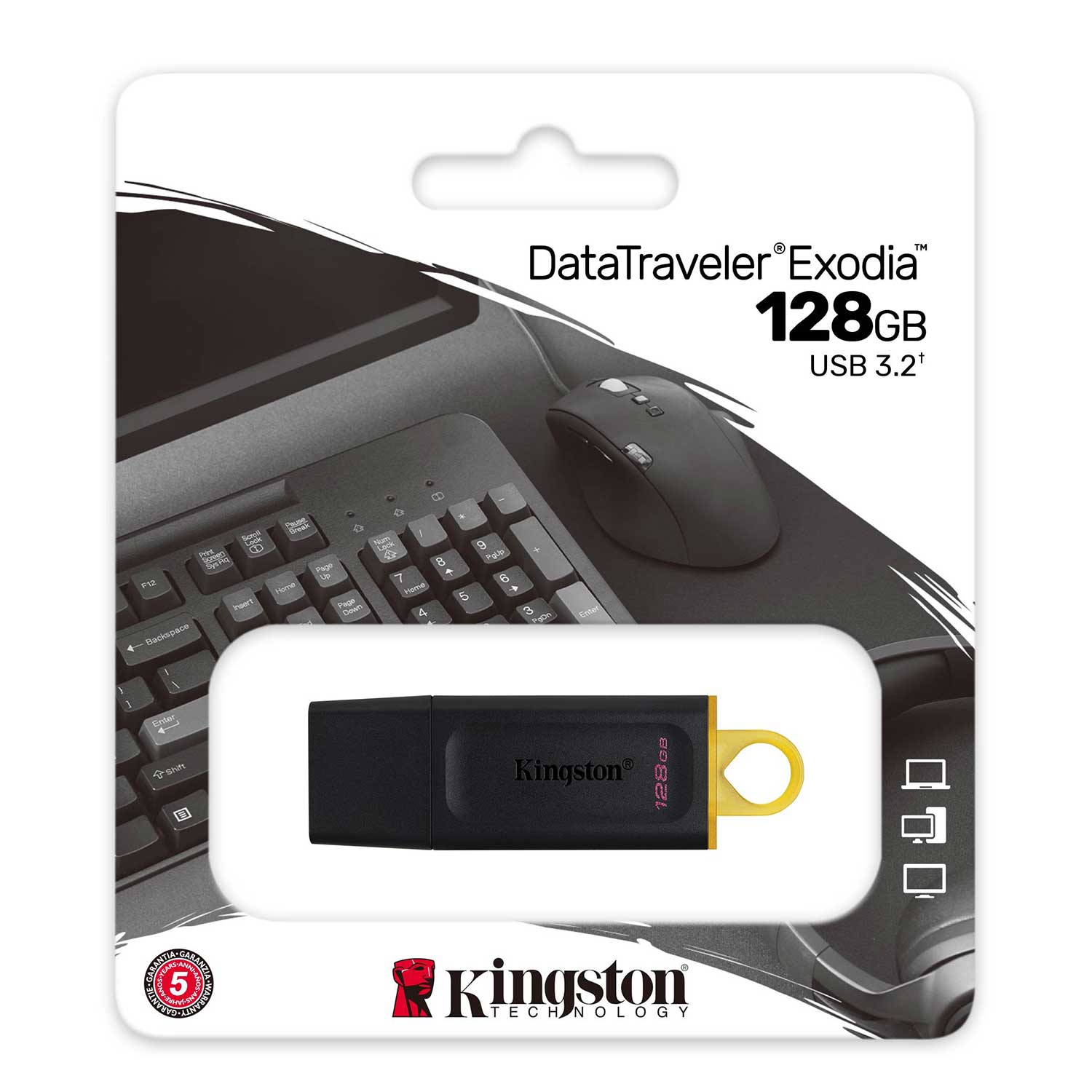 ფლეშ-დრაივერი KINGSTON DTX/128GB