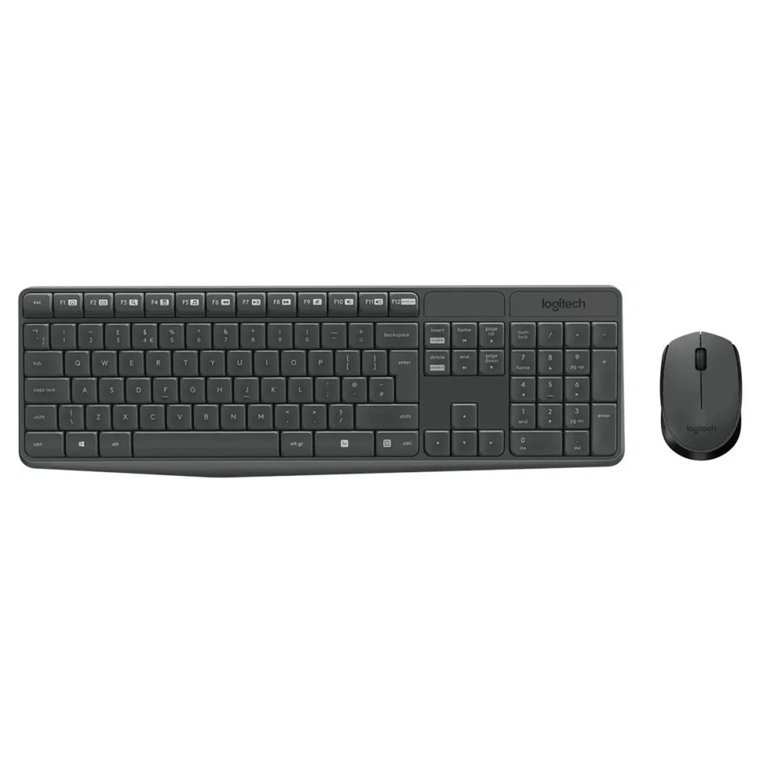 კლავიატურა LOGITECH MK235 WIRELESS COMBO + MOUSE (GREY)