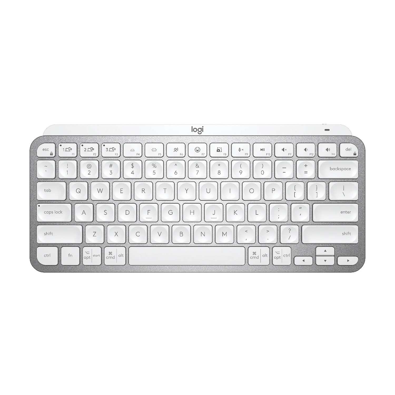 კლავიატურა LOGITECH MX KEYS MINI BLUETOOTH (PALE GREY)