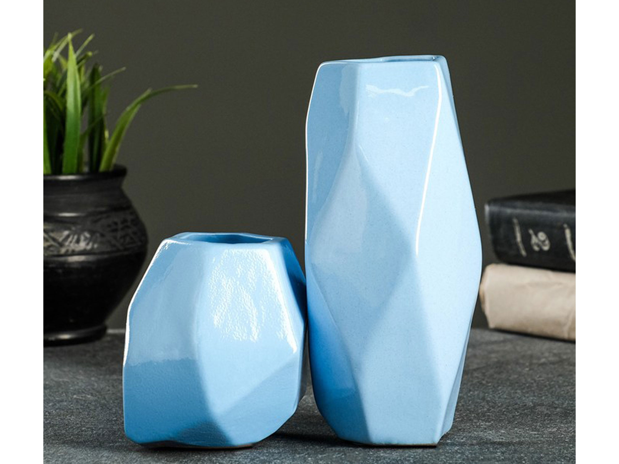 ვაზა SIMA-LAND GEOMETRY BLUE
