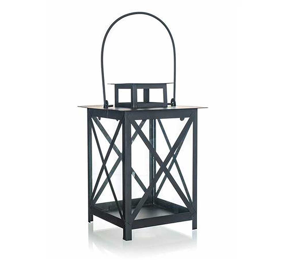 decorate objects BANQUET 63915026 METAL LANTERN1 17X25CM