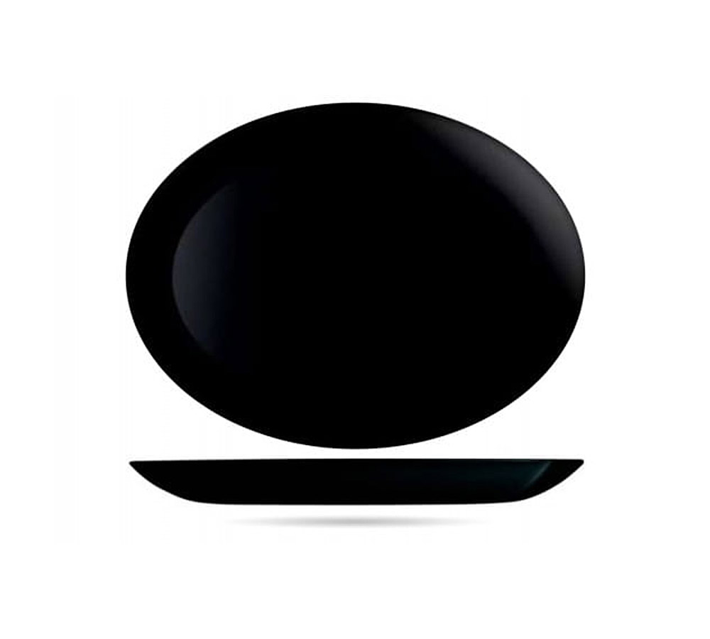თეფში LUMINARC P0866 DIWALI NOIR OVAL 33CM