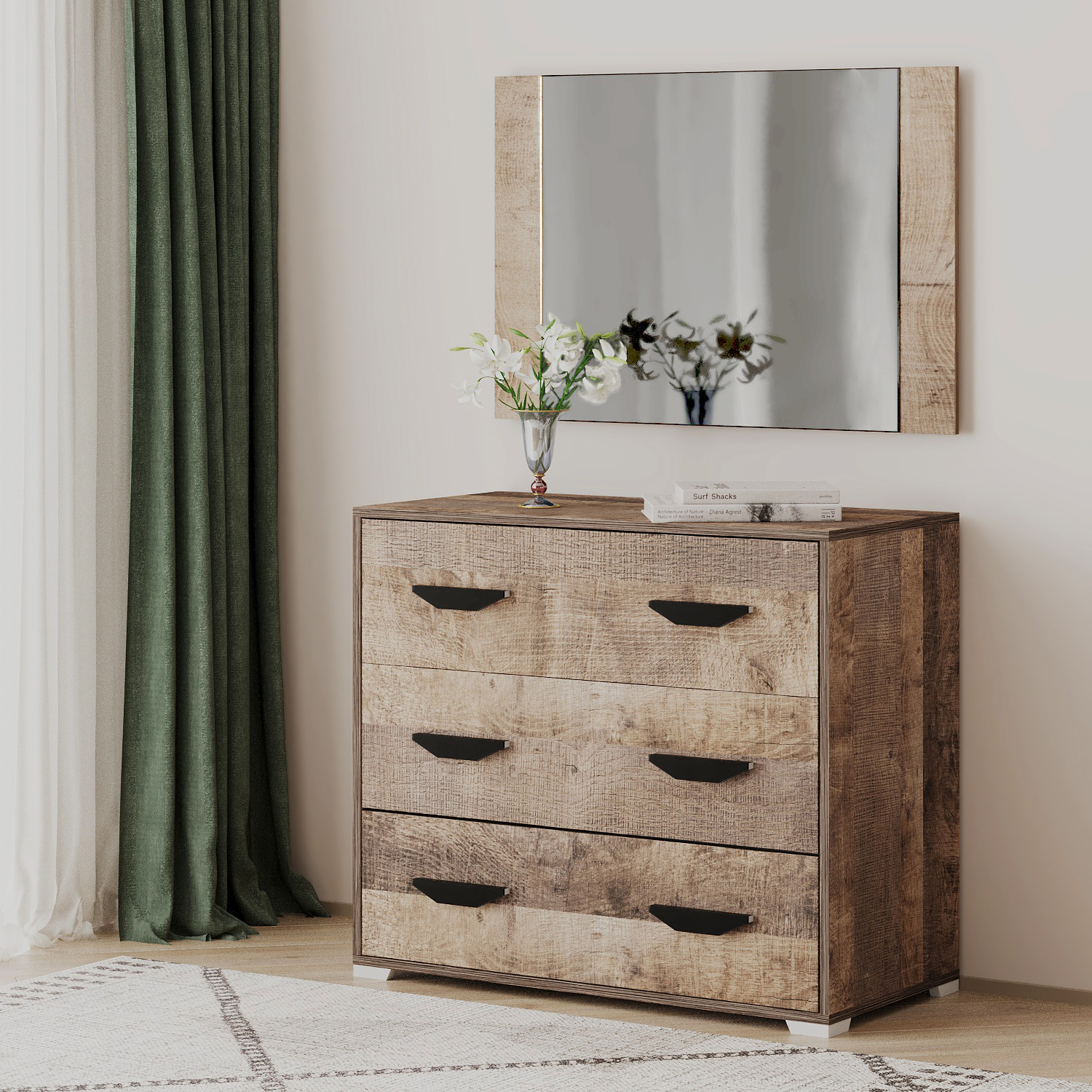 კომოდი HOBEL X16 COMMODE+MIRROR K354 (4)