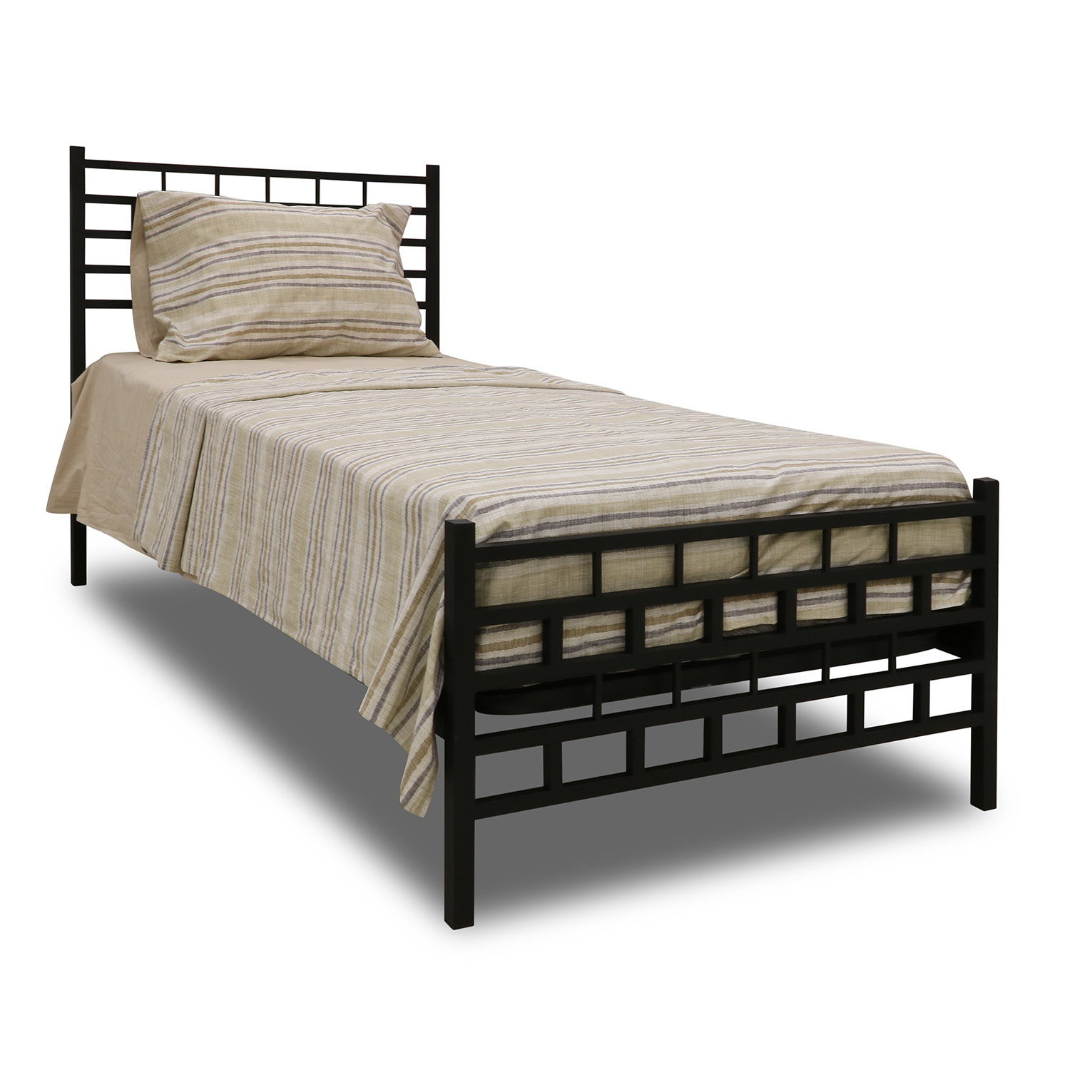 საწოლი HOBEL WMX-B-93 90x200 METAL BLACK/BLACK (3)