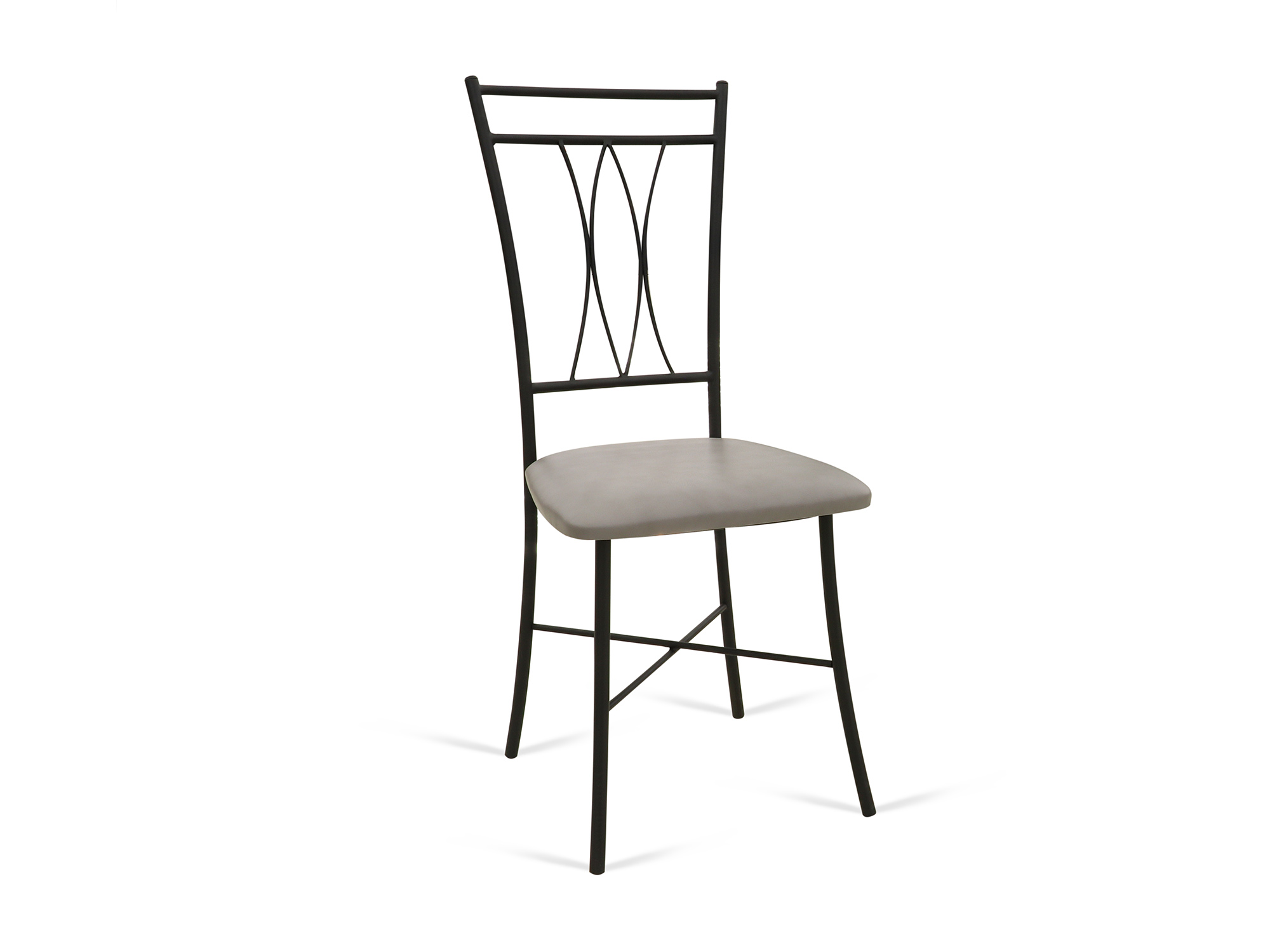 სკამი HOBEL NIZZA BLACK METAL 163 GREY (1)