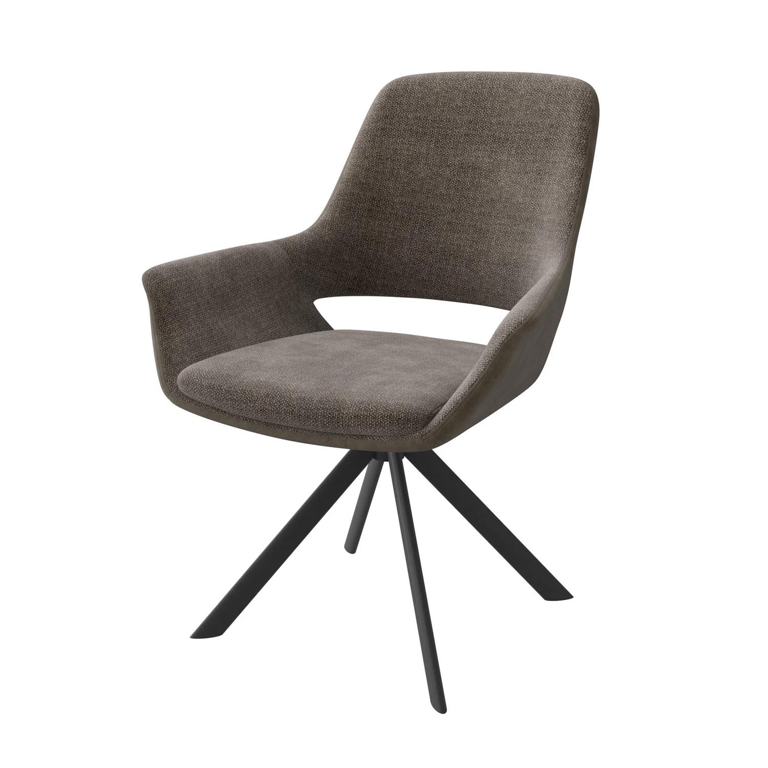 chair MAMADOMA OFFY-R, ЧЕРНЫЙ/ШЕНИЛЬ LUX MOCCO G26