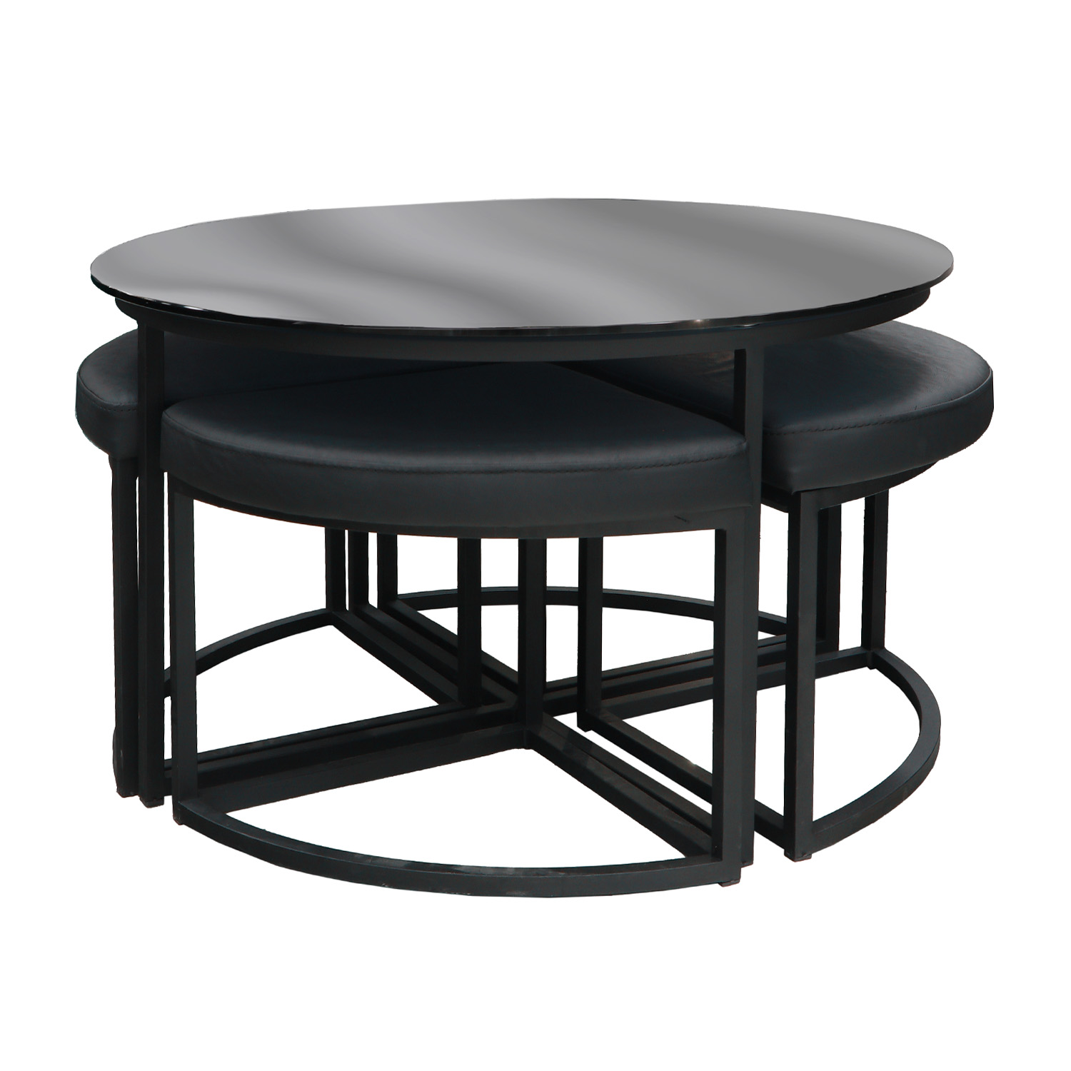 ჟურნალის მაგიდა HOBEL WMX-CT-47 BLACK METAL/BLACK GLASS FM (3)