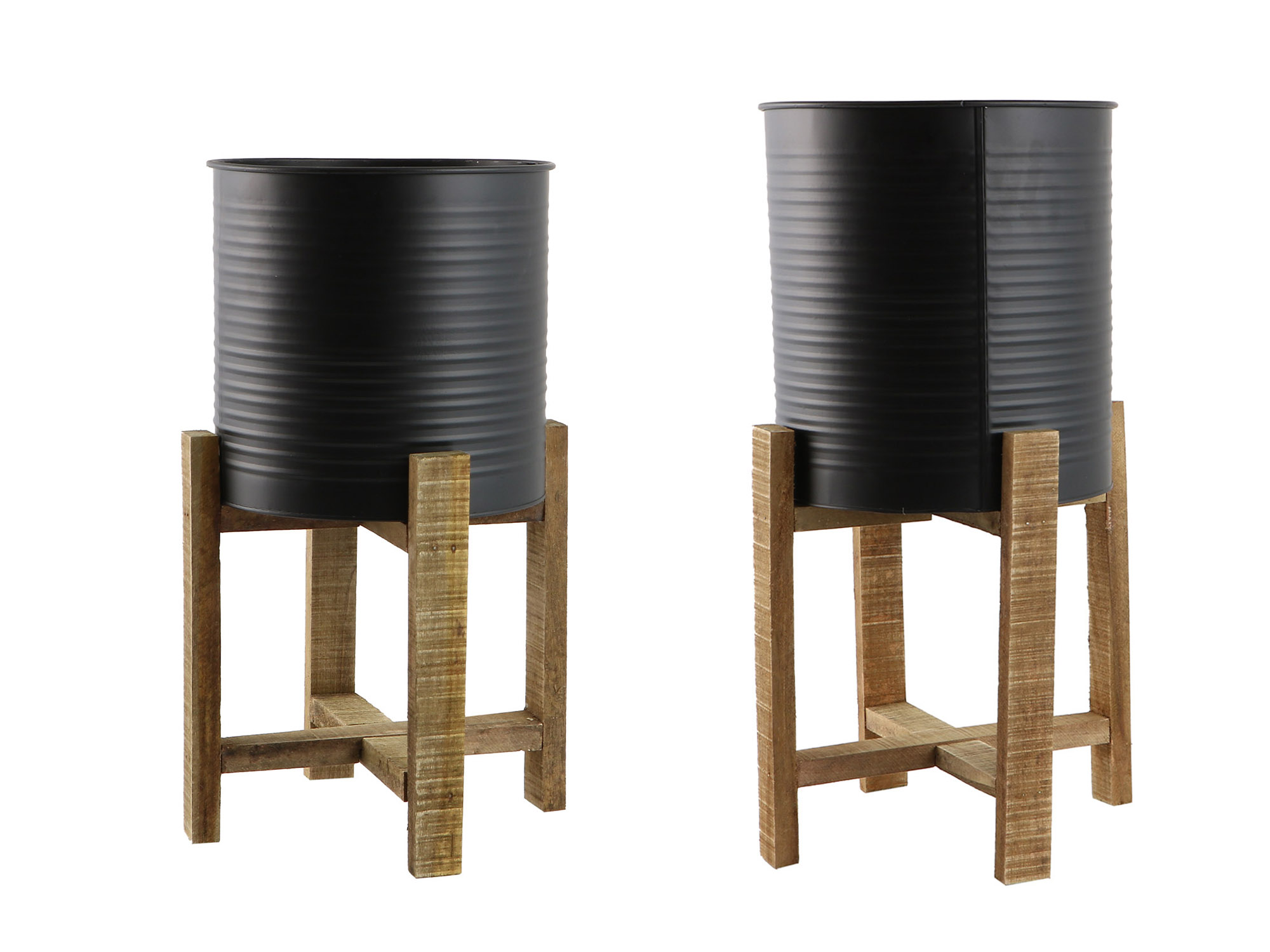 decorate objects KOOPMAN PLANTER SET STEEL 2PCS