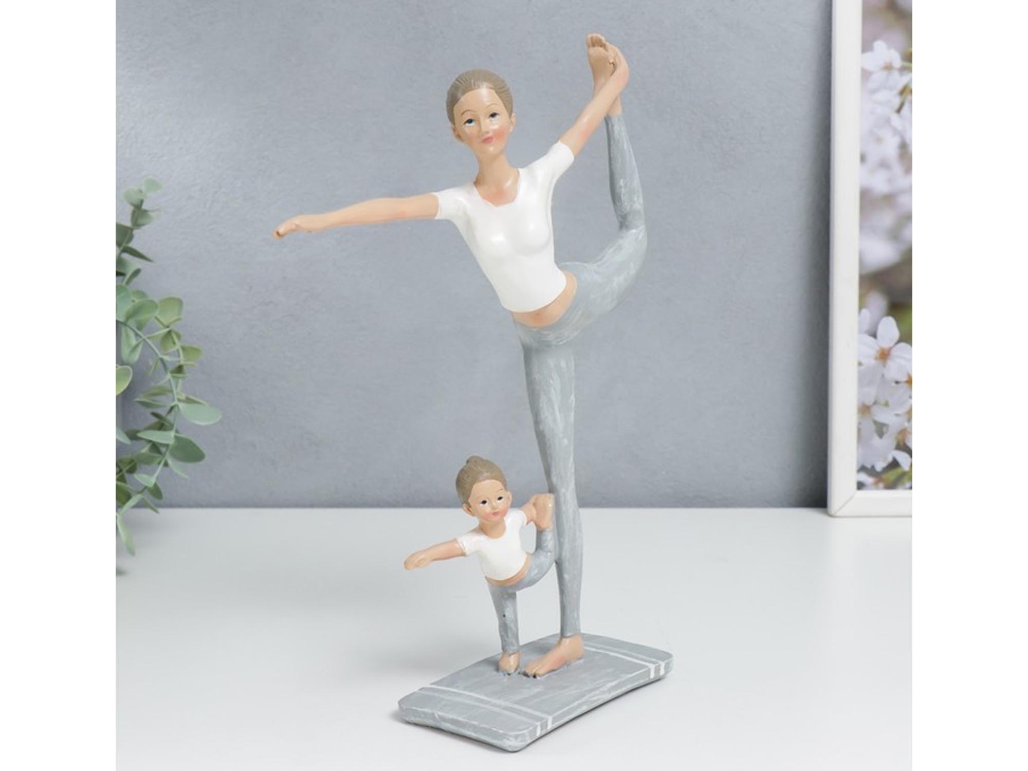 decorate objects SIMA-LAND MOTHER WITH DAUGHTER IN POSE OF DANCER 25.5x6.5x19.5