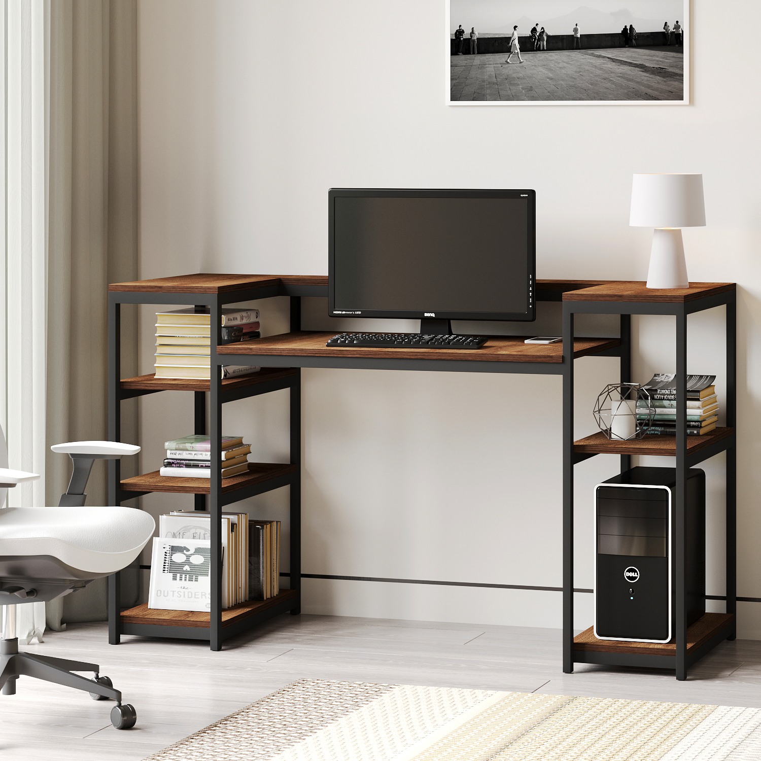 desk & office table HOBEL RENATA METAL BLACK/K090 (1)