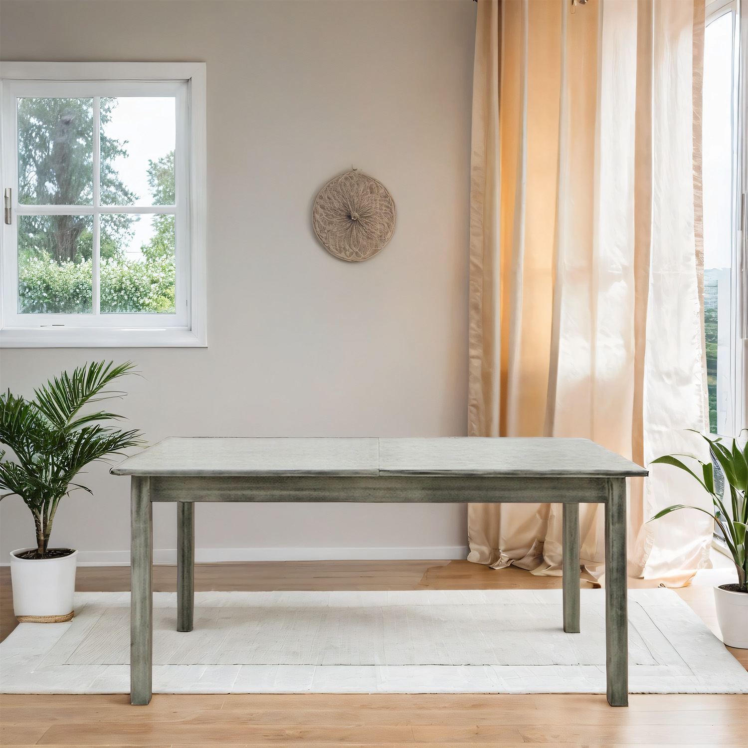 სასადილო მაგიდა HOBEL 01A DT (90X160X200) ANTIK GREY (1)