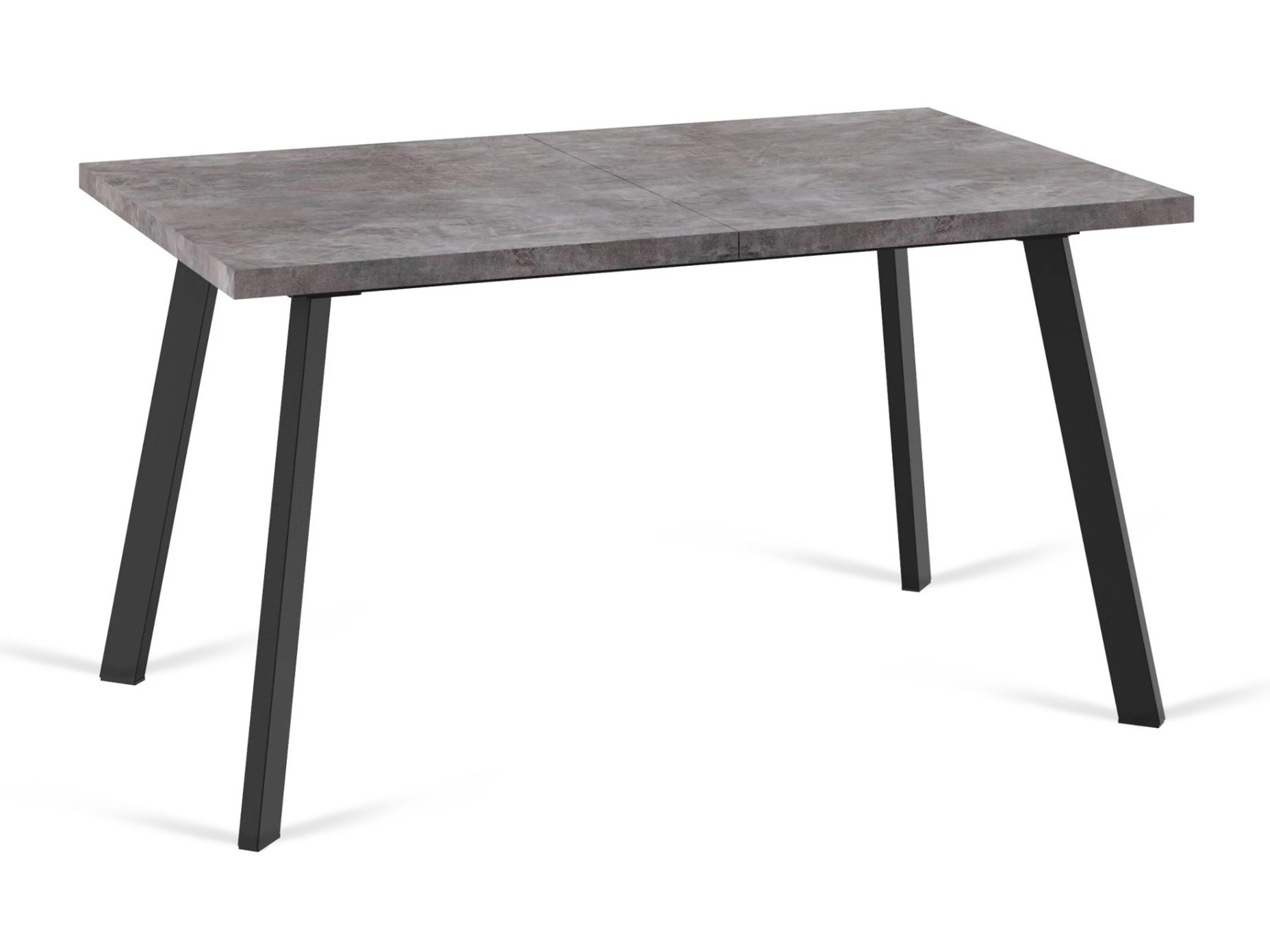 dining table MAMADOMA BORG-140, РАЗДВИЖНОЙ 140(180)X85, ДЫМЧАТАЯ КЕРАМИКА/ЧЕРНЫЙ,1 (УПАК.) (1)