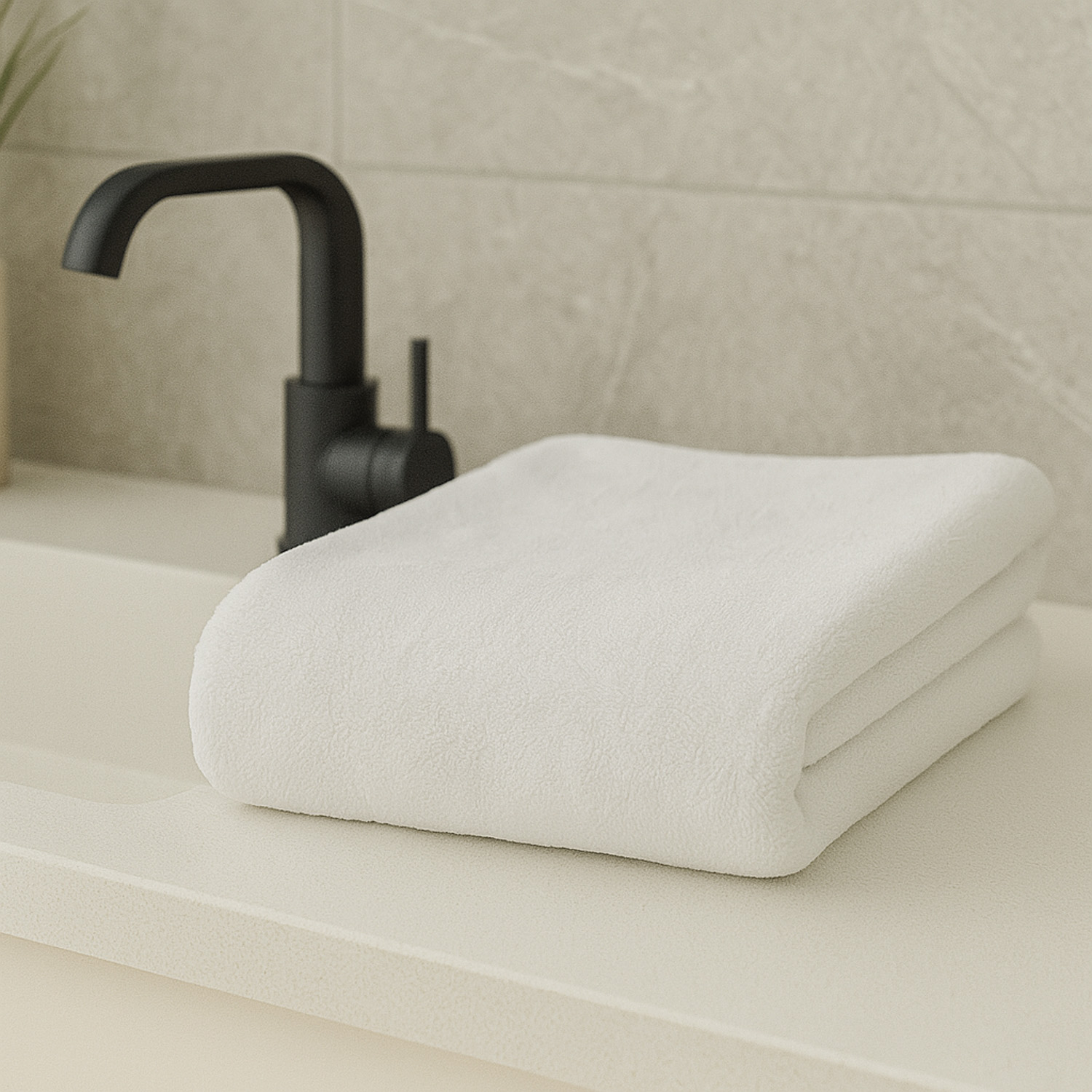 სახის პირსახოცი RESTFUL WHITE 450GSM 50X90