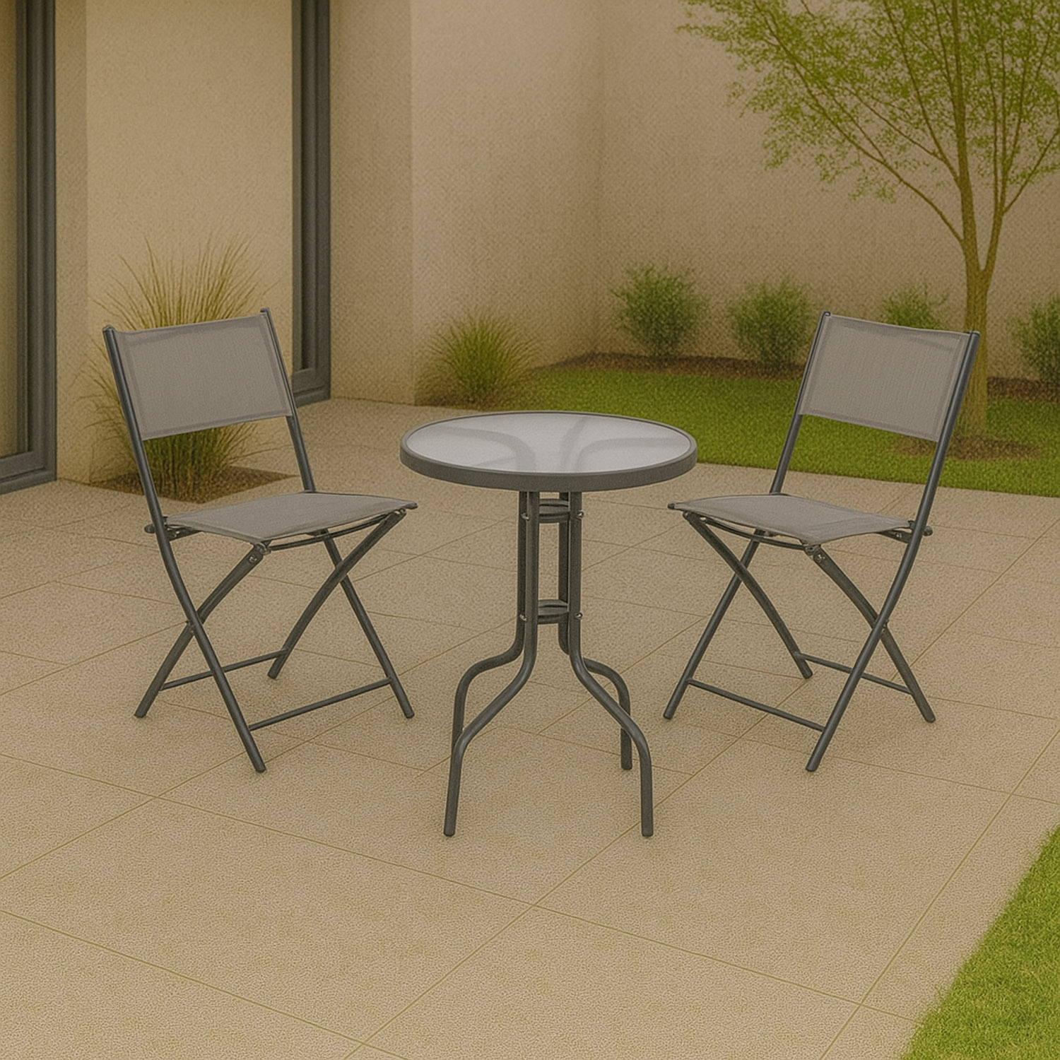 ბაღის გარნიტური KOOPMAN GARDEN FURNITURE SET 3PCS