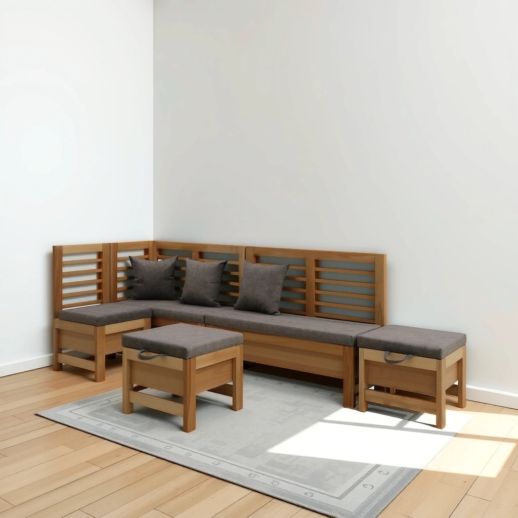 სამზარეულოს კუთხე HOBEL CORNER OLIVER WOOD NATURAL/LEONARDO 5 L (5)