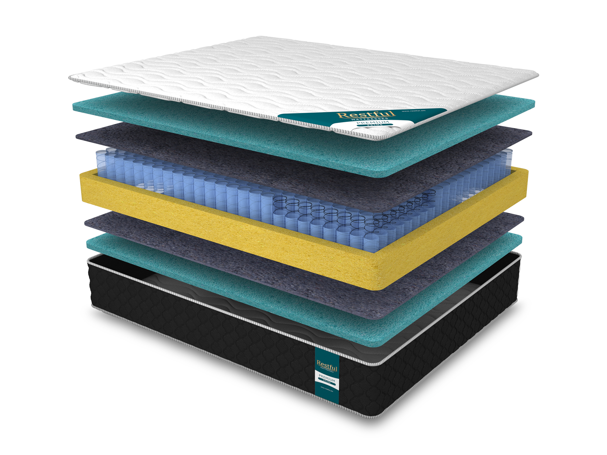 ჯიბის მატრასი RESTFUL PREMIUM PRIME 70X190 black