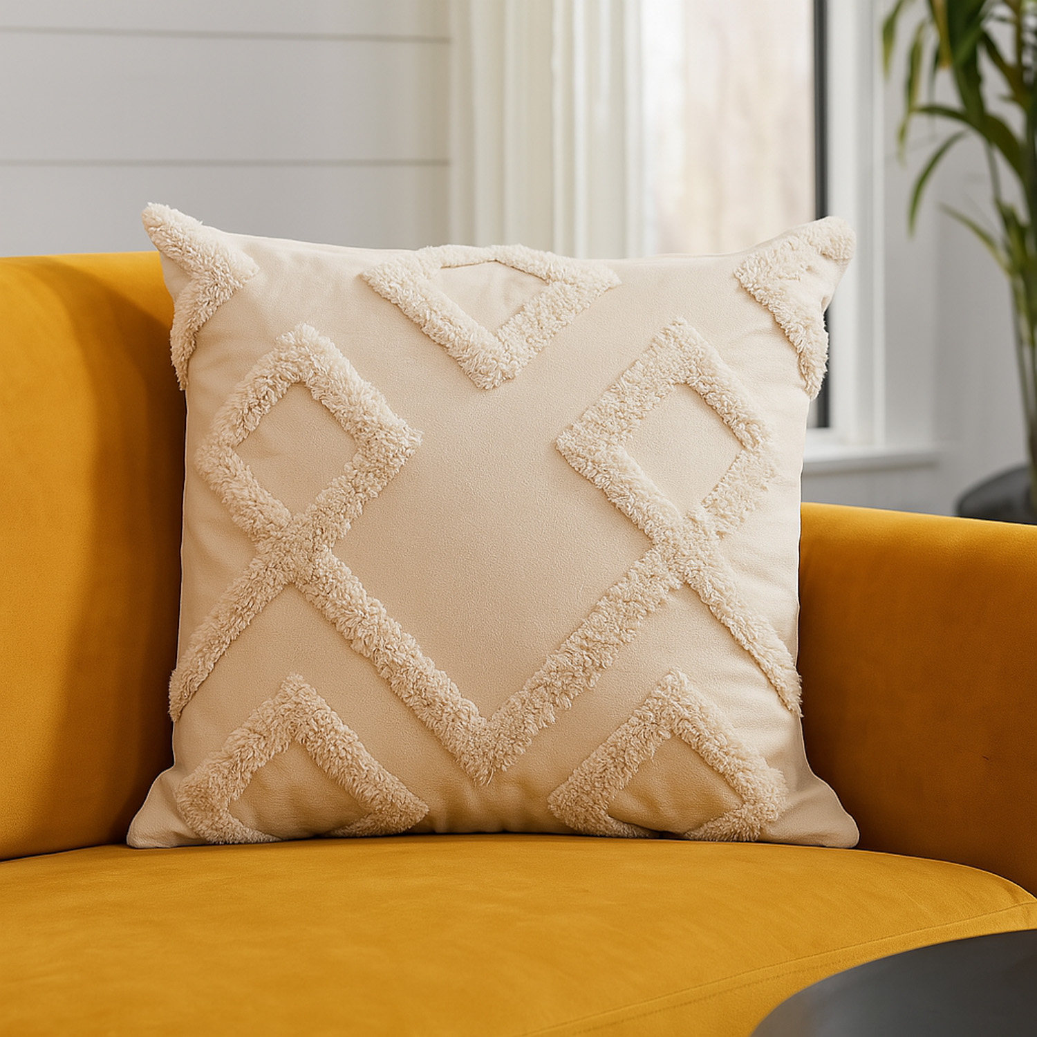 pillow KOOPMAN 45X45CM COTTON 2ASS CL