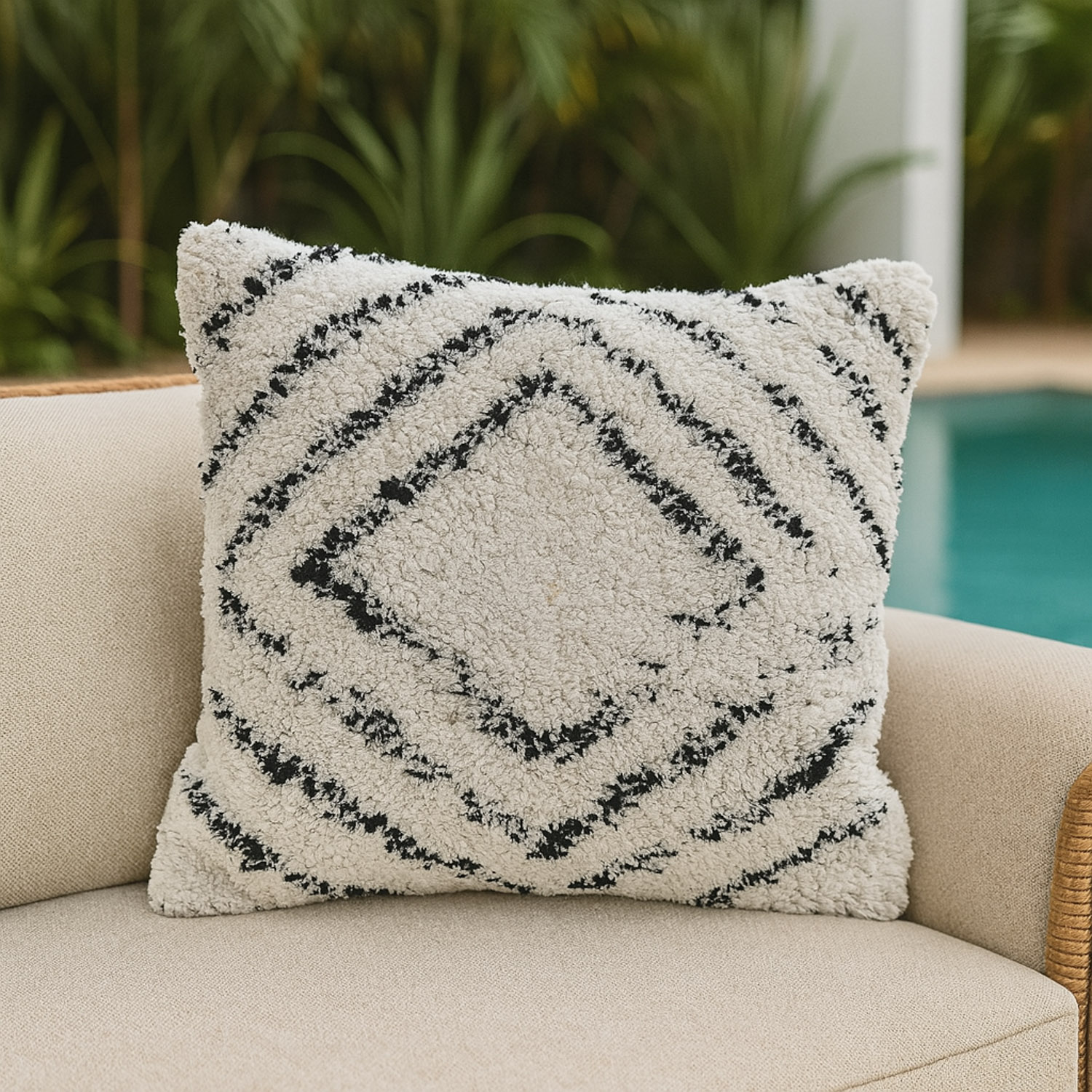 pillow KOOPMAN 45X45CM ZIGZAG