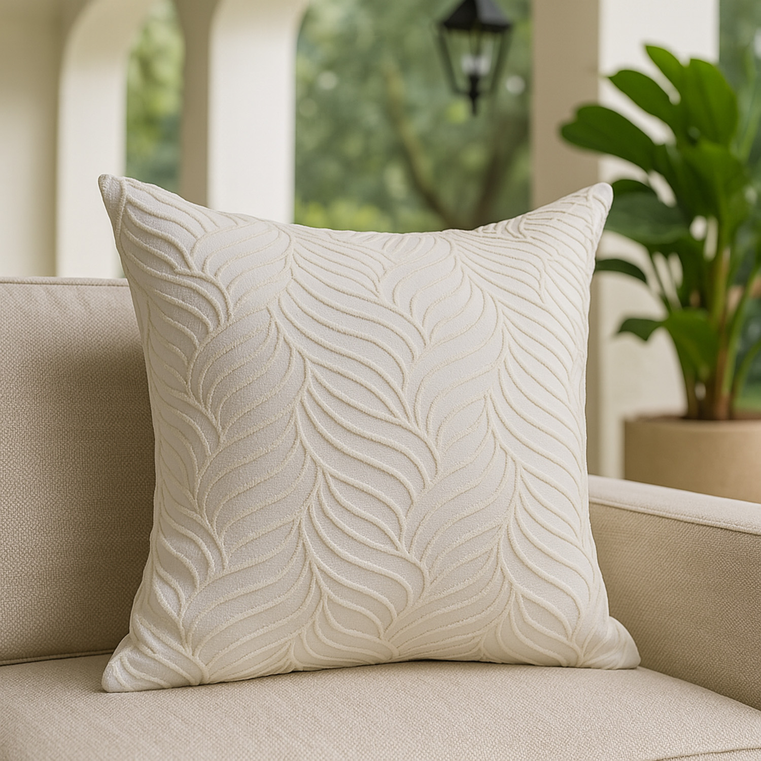 ბალიში RESTFUL NAKI04 48X48 LIGHT CREAM