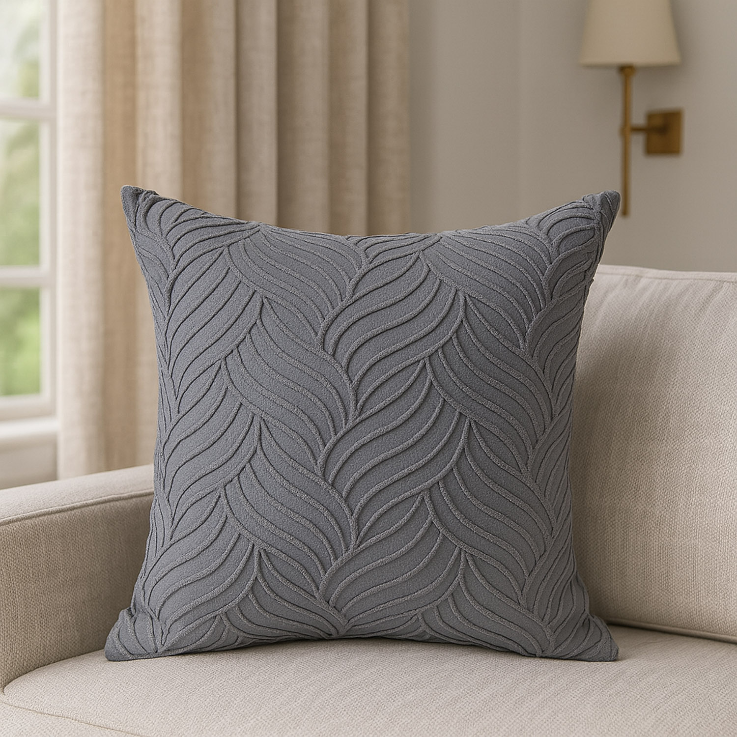ბალიში RESTFUL NAKI04 48X48 LIGHT GREY