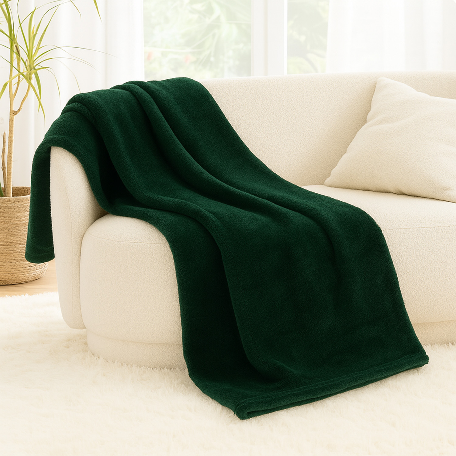პლედი KOOPMAN 125X150CM FLEECE GREEN (232531)