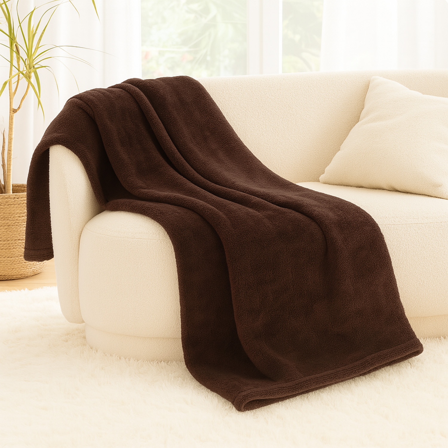 პლედი KOOPMAN 125X150CM FLEECE TAUPE (232517)