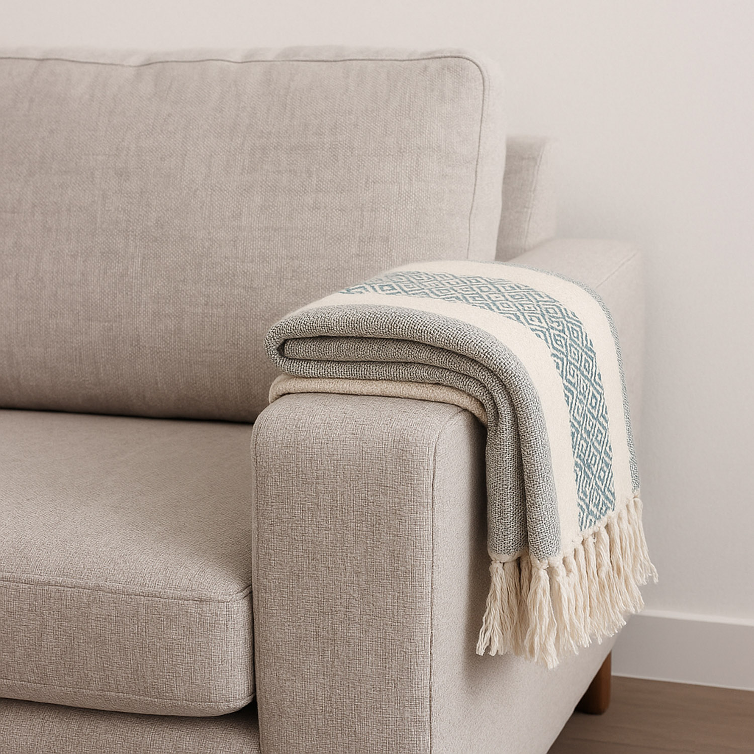 პლედი KOOPMAN 130X170CM PLAID WITH FRINGES
