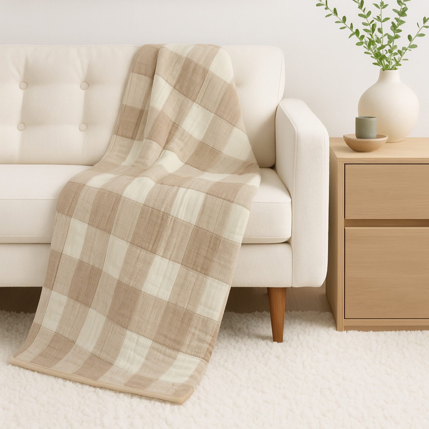პლედი RESTFUL PKM 120X170 CAPPUCCINO