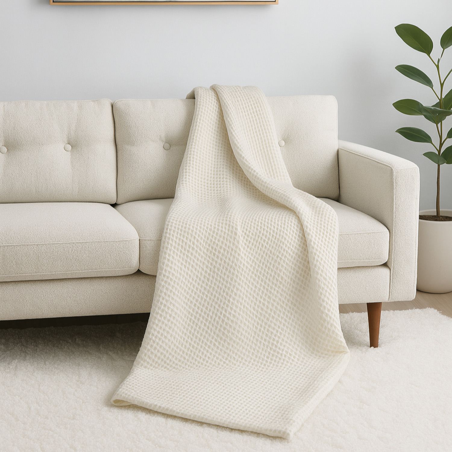 პლედი RESTFUL PP 210X230 LIGHT CREAM