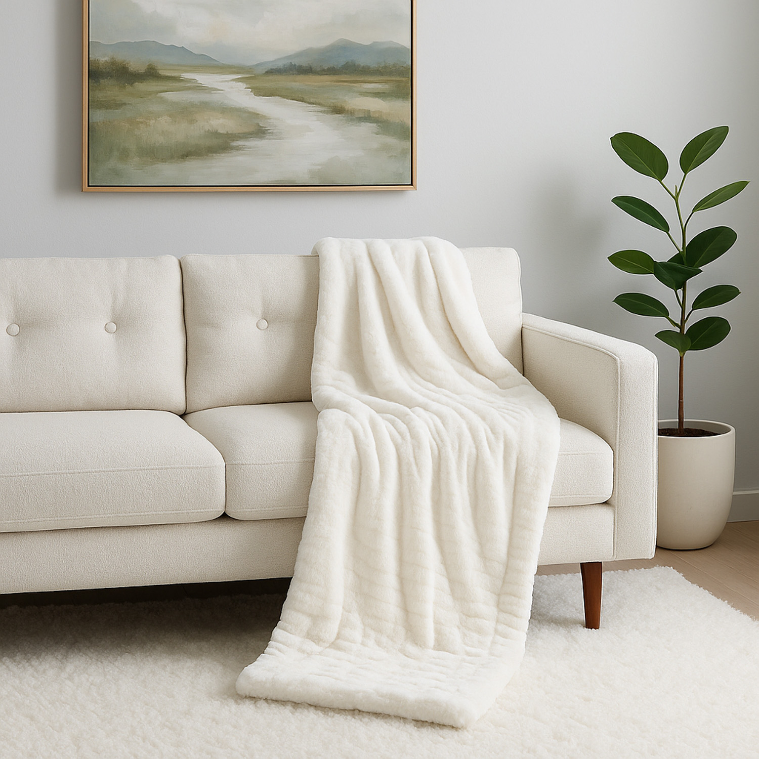 პლედი RESTFUL WELLSOFT 220X240 MILK
