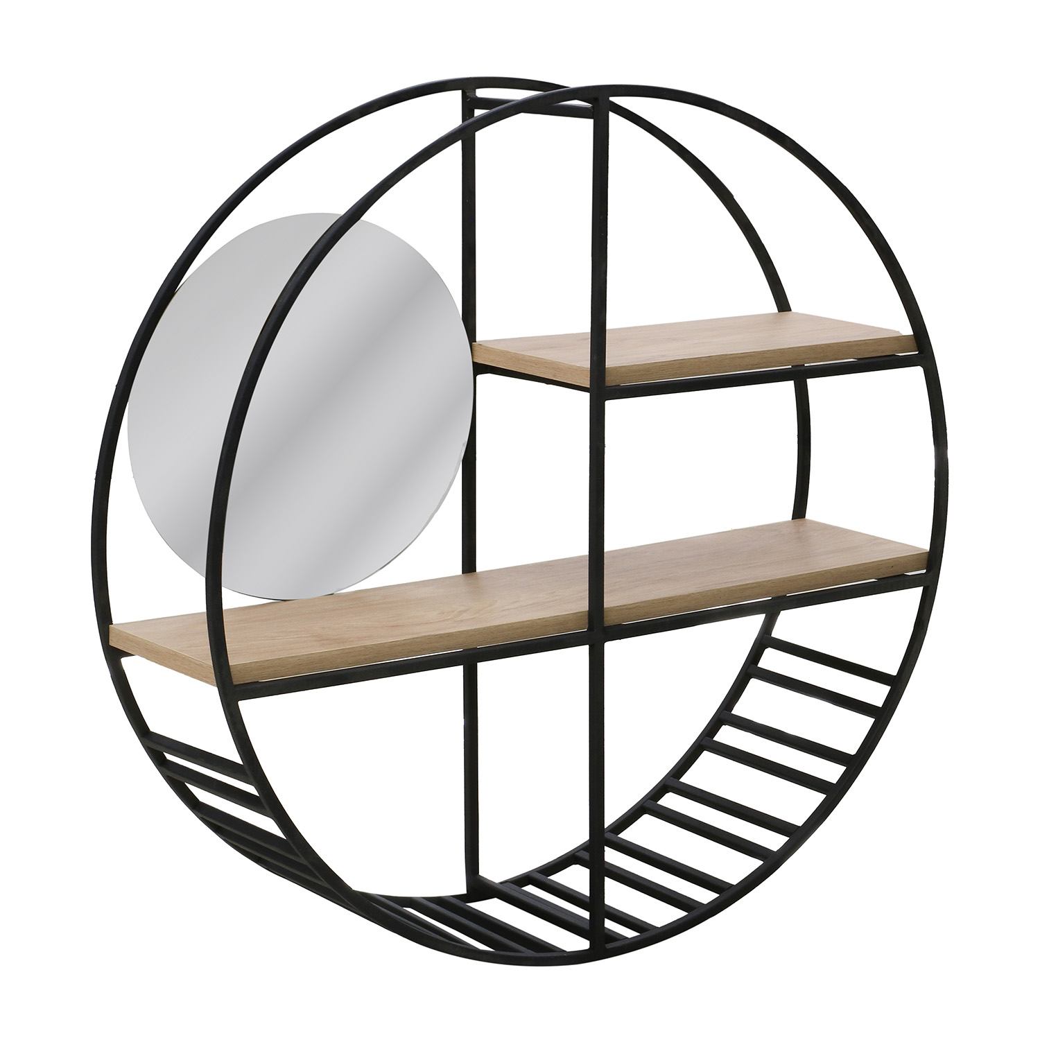 თარო HOBEL BROMELIA MIRROR METAL BLACK/K349 (1)