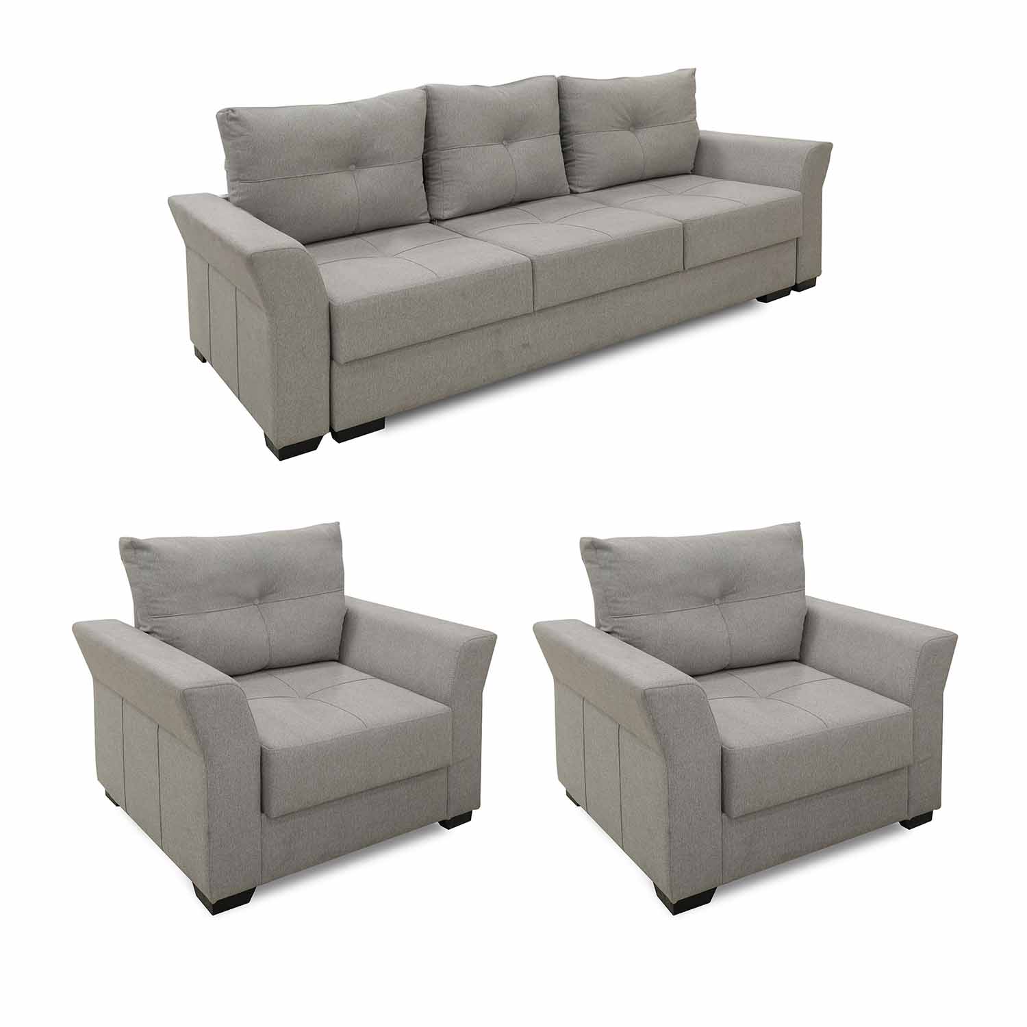 sofa set HOBEL TEXAS 3+1+1 GREY SCANDI 18 (6)