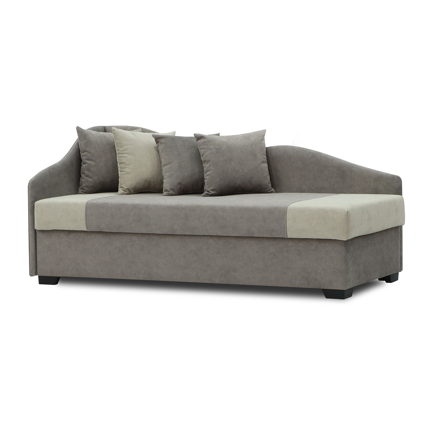 sofa HOBEL BIG-BEN CAPPUCCINO JAGUAR 6/ CREAM JAGUAR 3 L (2)