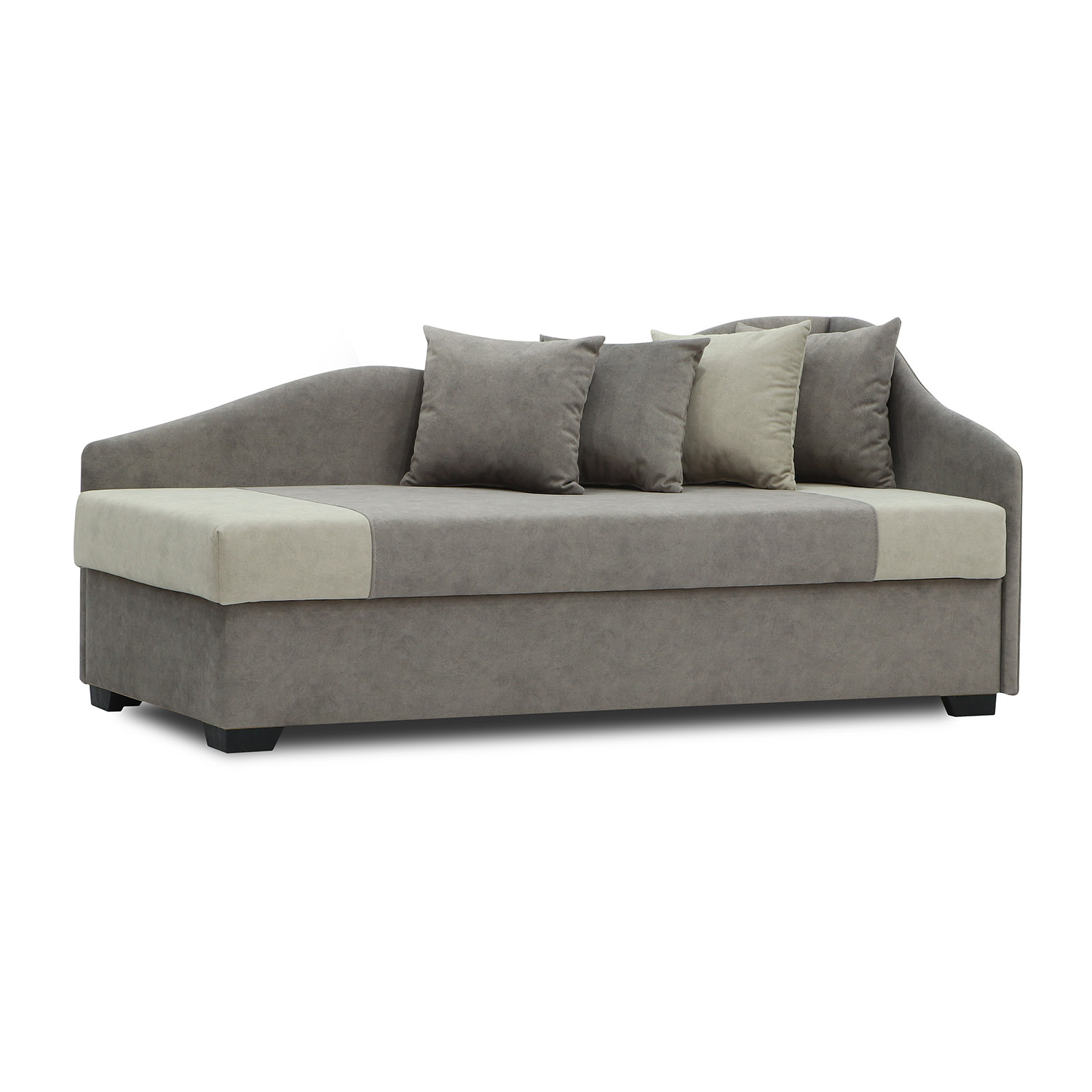 sofa HOBEL BIG-BEN CAPPUCCINO JAGUAR 6/ CREAM JAGUAR 3 R (2)