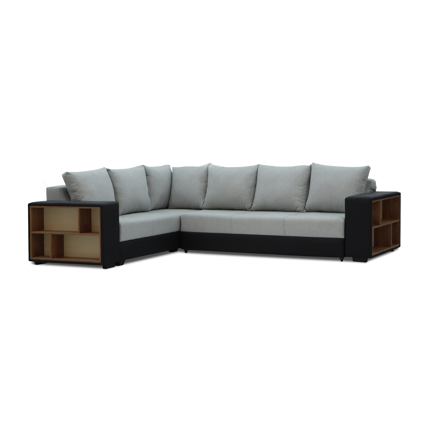 sofa HOBEL CORNER BAR BLACK 4503/ GREY SCANDI 17 L (6)
